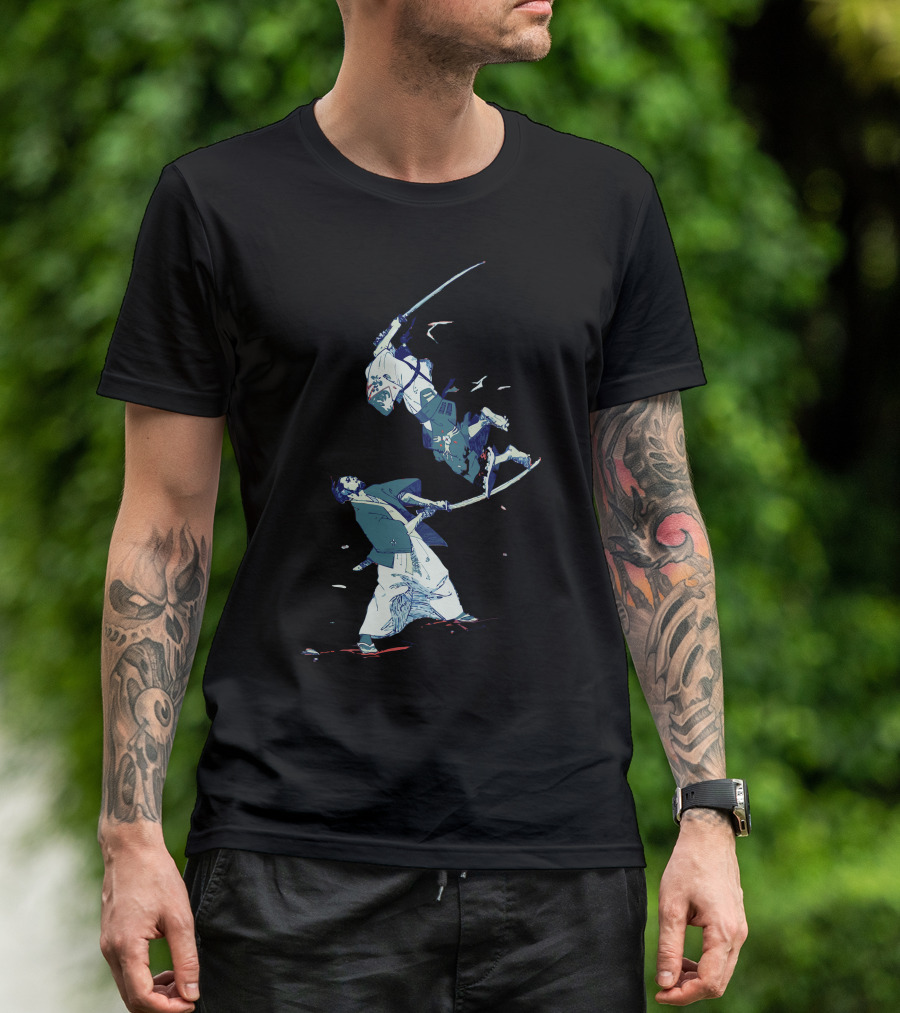 No More Bento Samurai Sword Duel Vintage Aesthetic T-Shirt