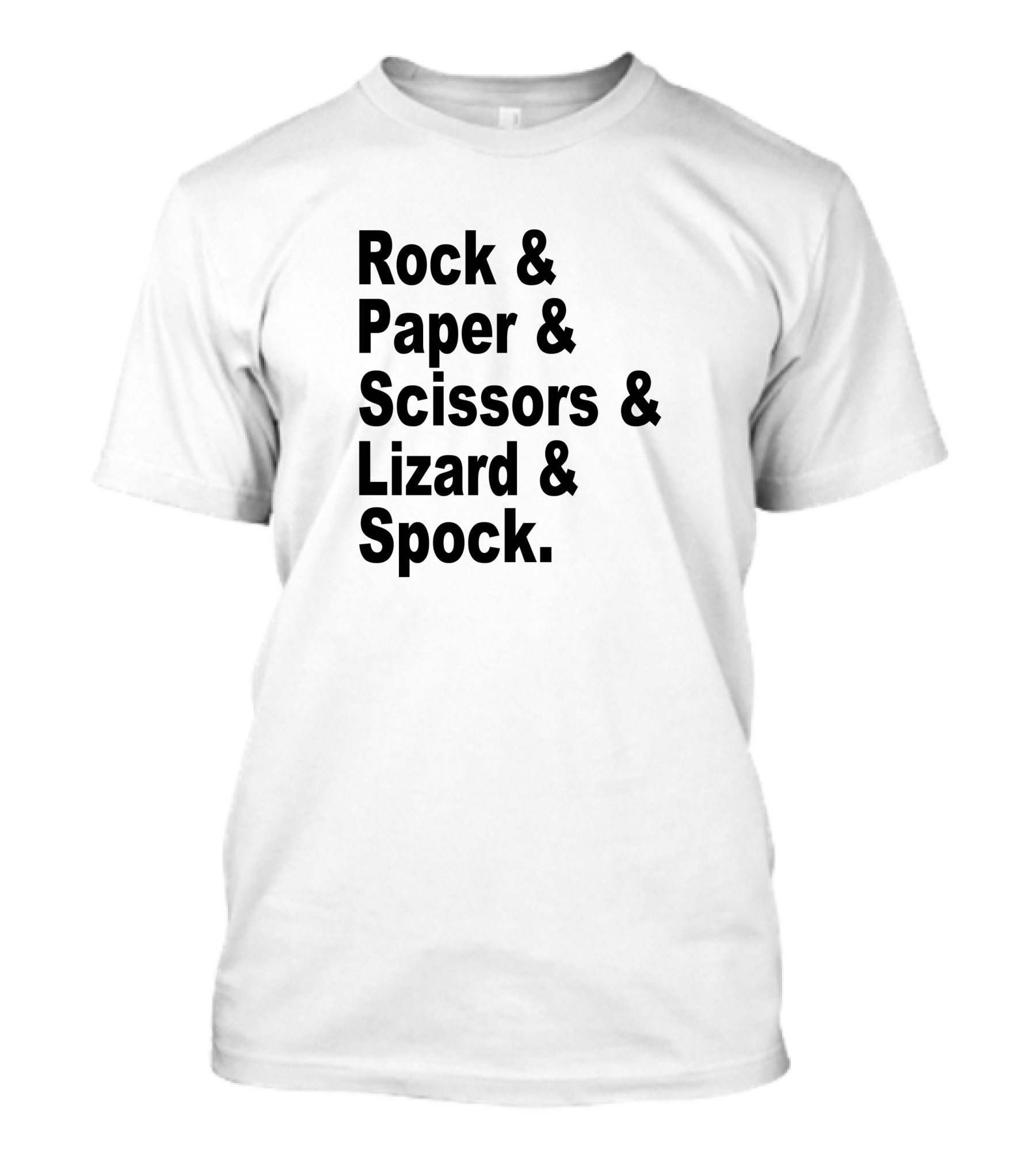Rock Paper Scissors Lizard Spock Big Bang Theory Geek Nerd T-Shirt