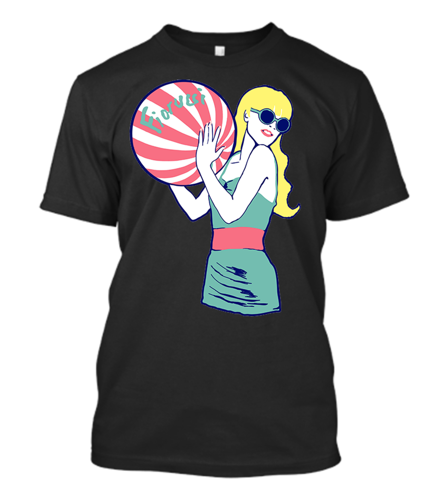 Fiorucci Retro Beach Ball Girl T-Shirt