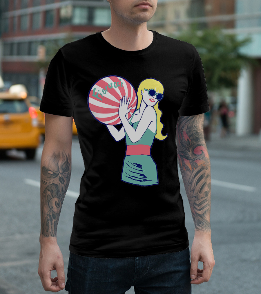 Fiorucci Retro Beach Ball Girl T-Shirt