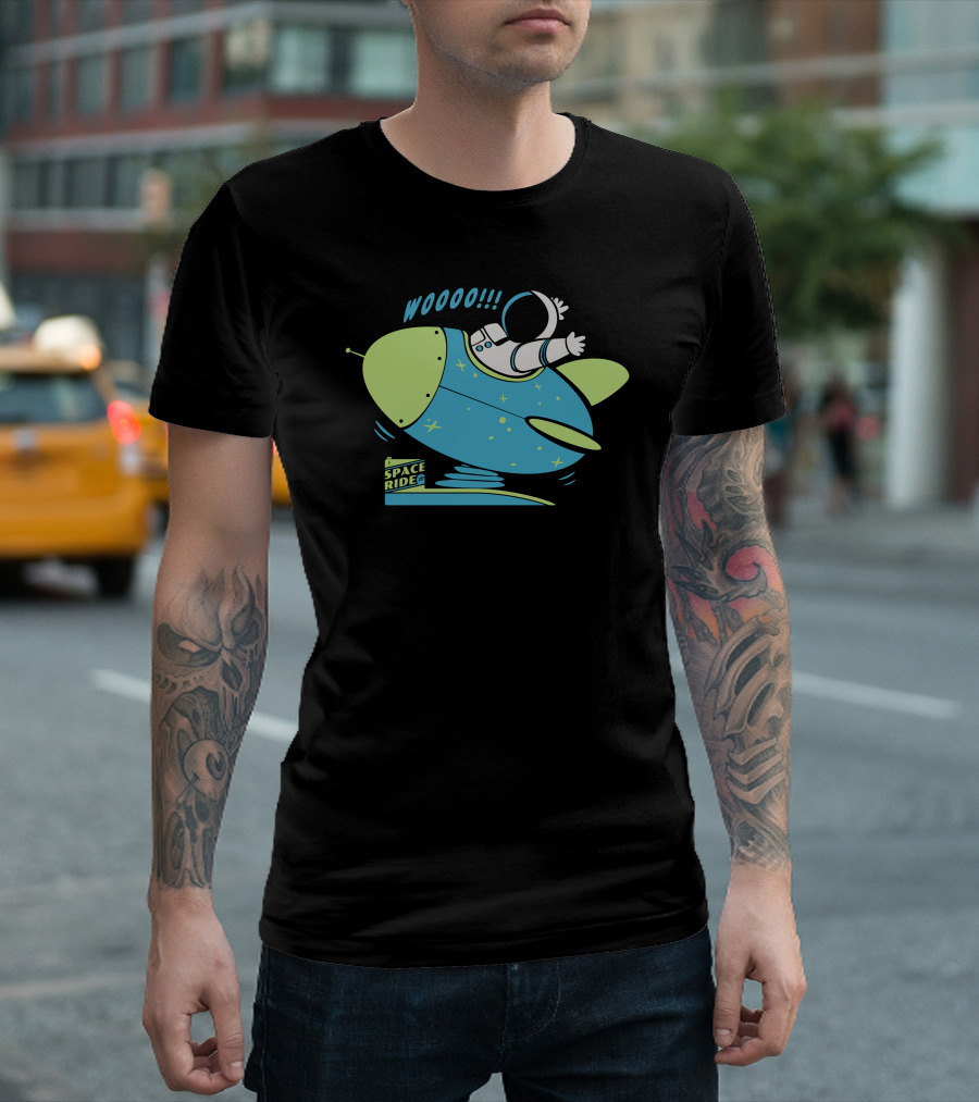 WOOOOO Space Ride Astronaut Adventure T-Shirt