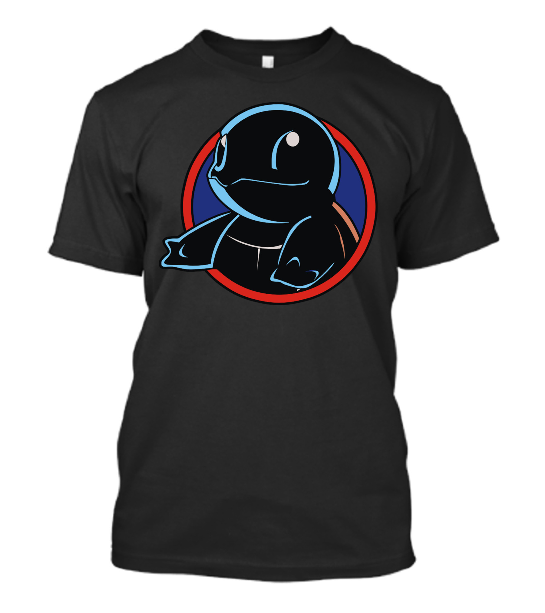 Squir Tracy Retro Blue Turtle Badge T-Shirt