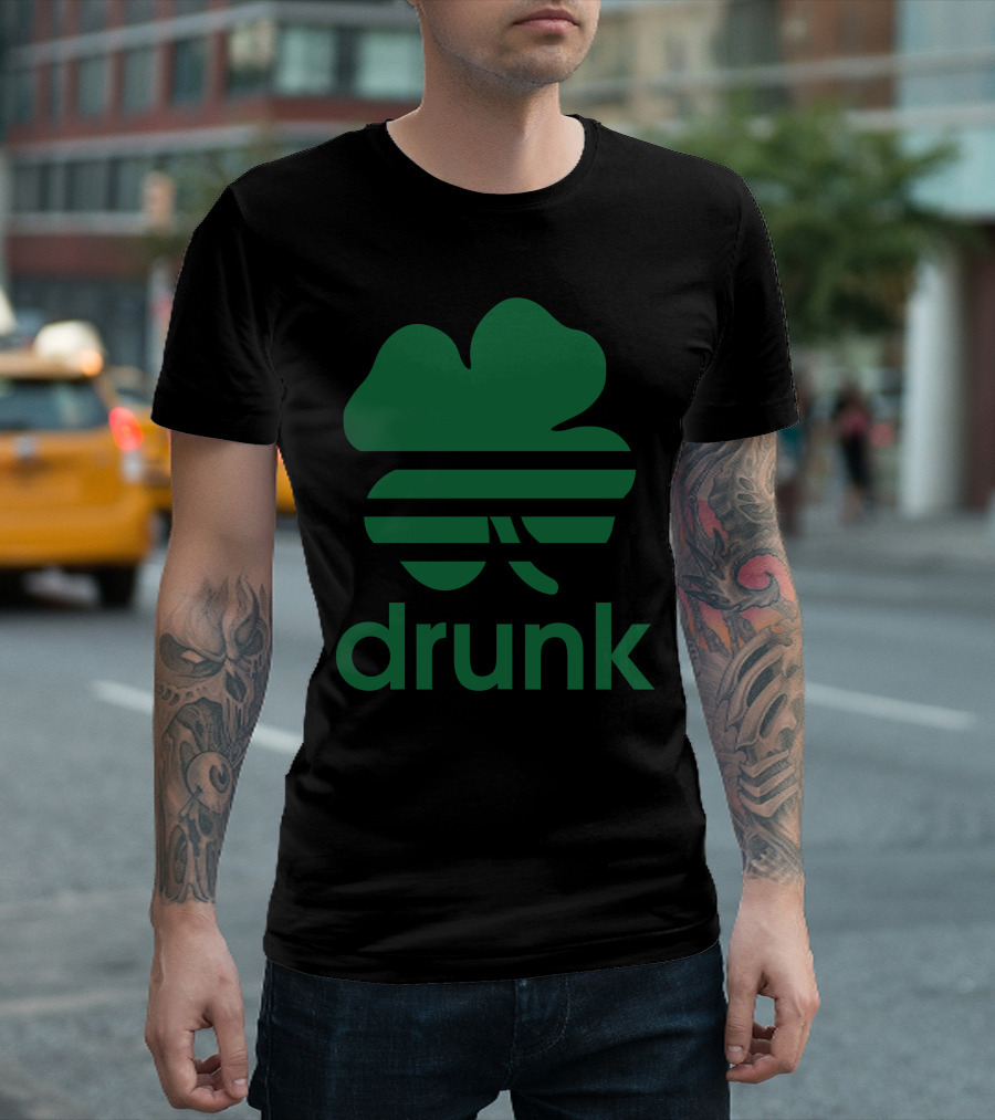 St Patrick's Day Drunk Shamrock T-Shirt