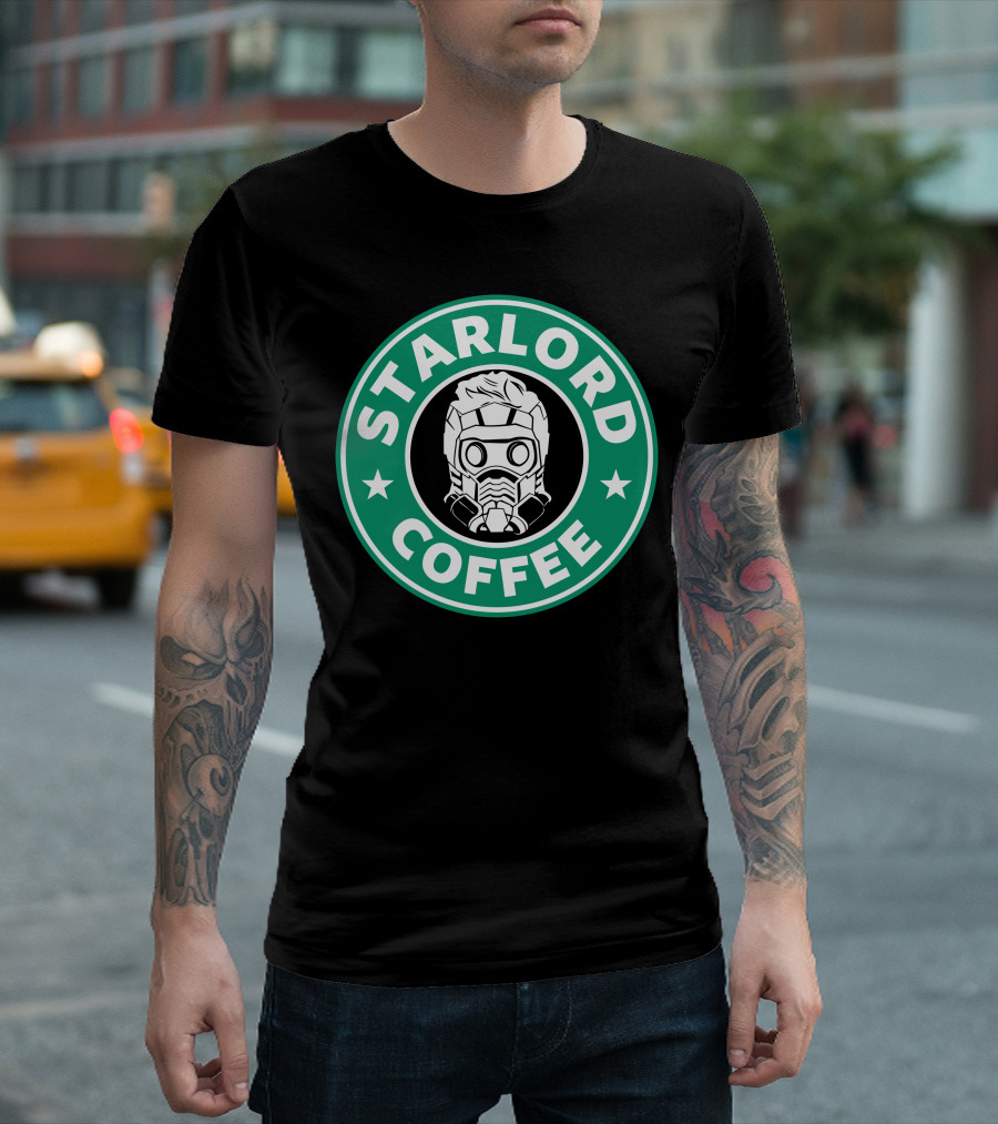 Star Lord Coffee Cosmic Brew Guardians T-Shirt
