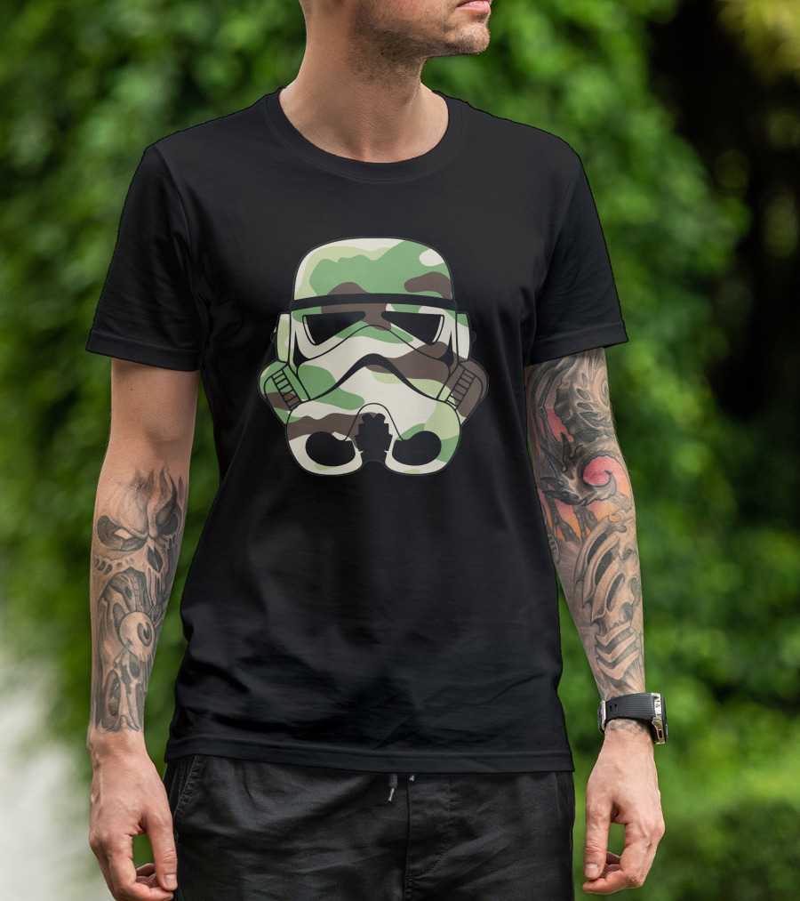 Stromtrooper Camo Helmet Le Militaire T-Shirt