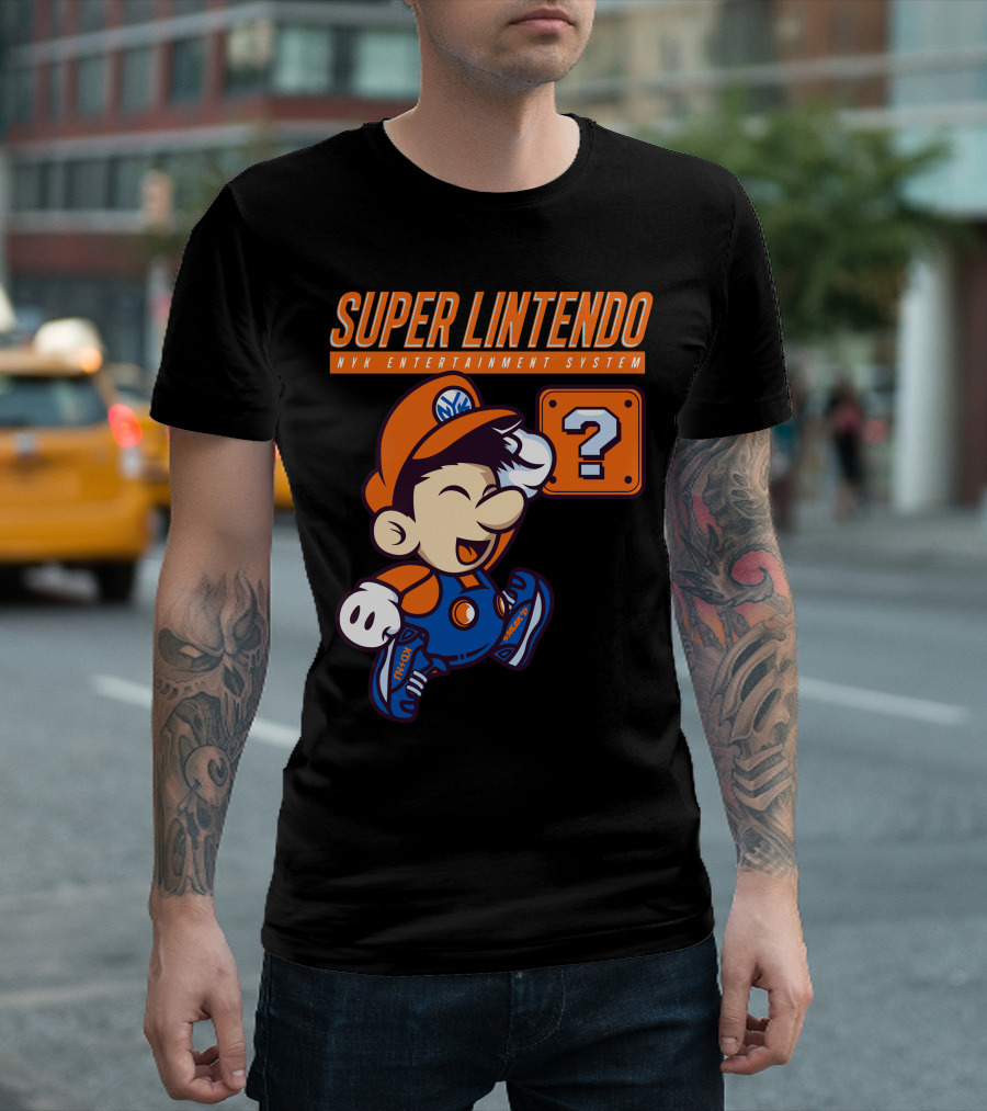 Super Lintendo NYK Entertainment System Question Block T-Shirt