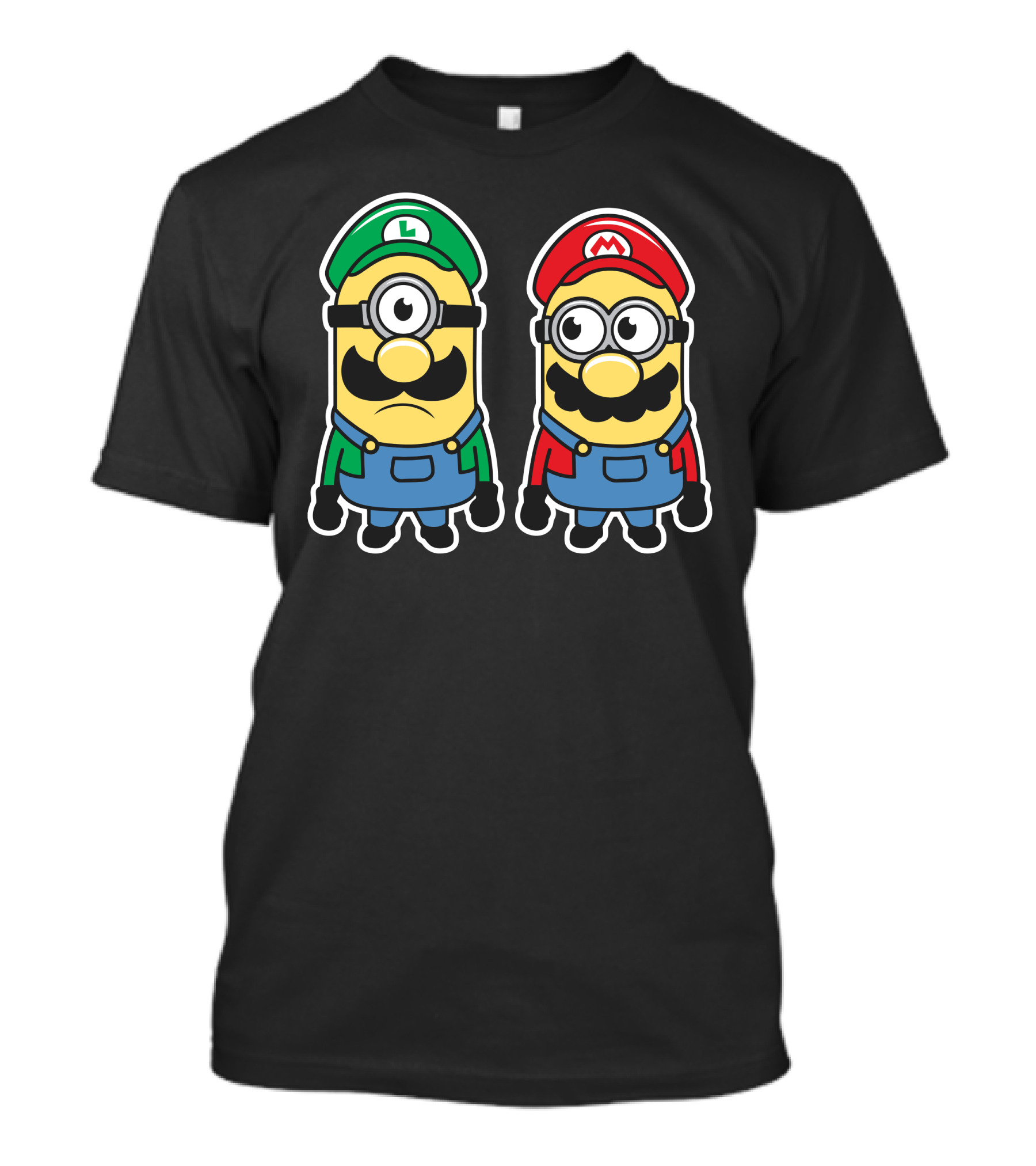 Super Minion Bros Mario Luigi Costume Mashup T-Shirt