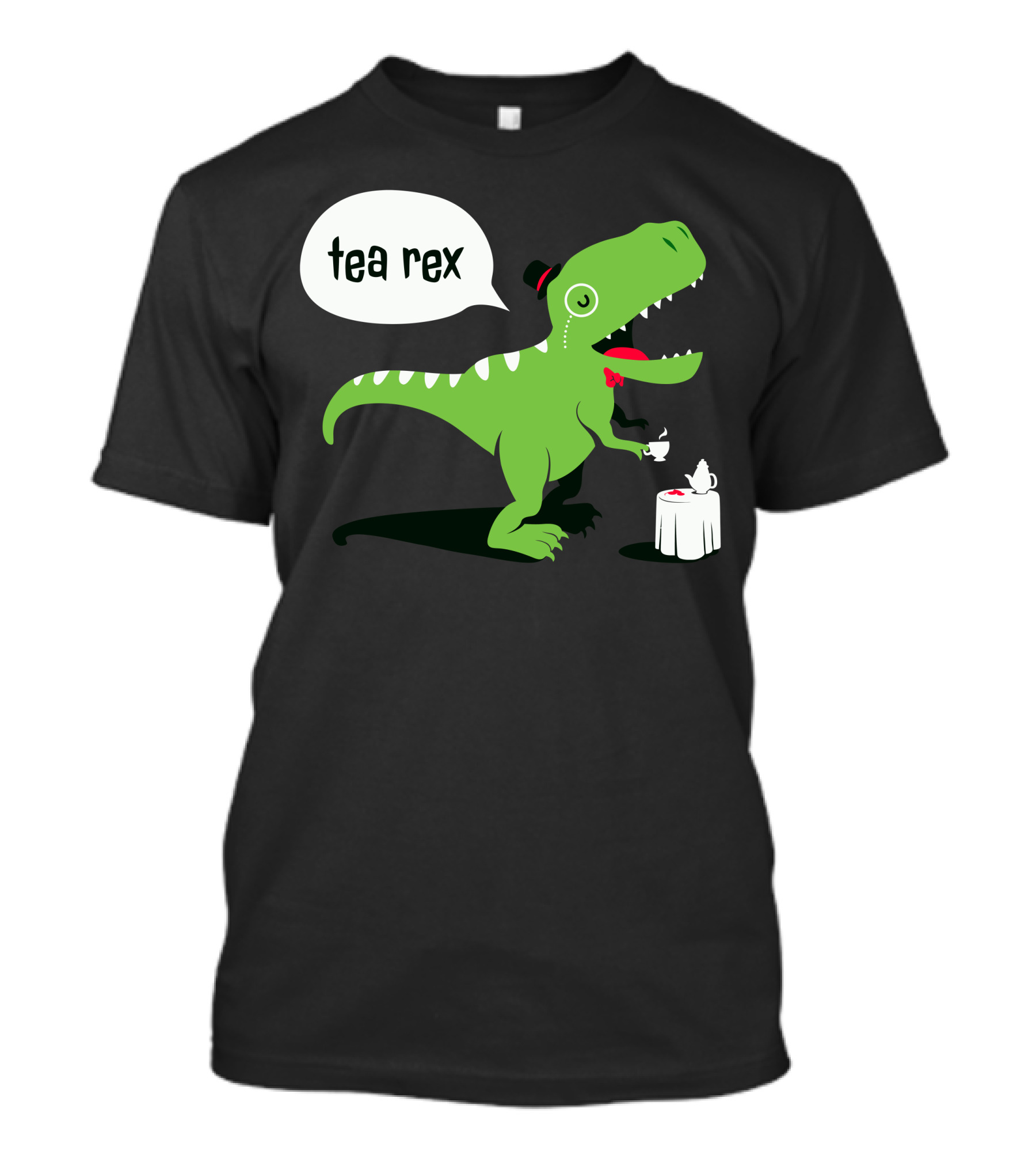 Tea Rex Dinosaur With Teacup And Top Hat T-Shirt