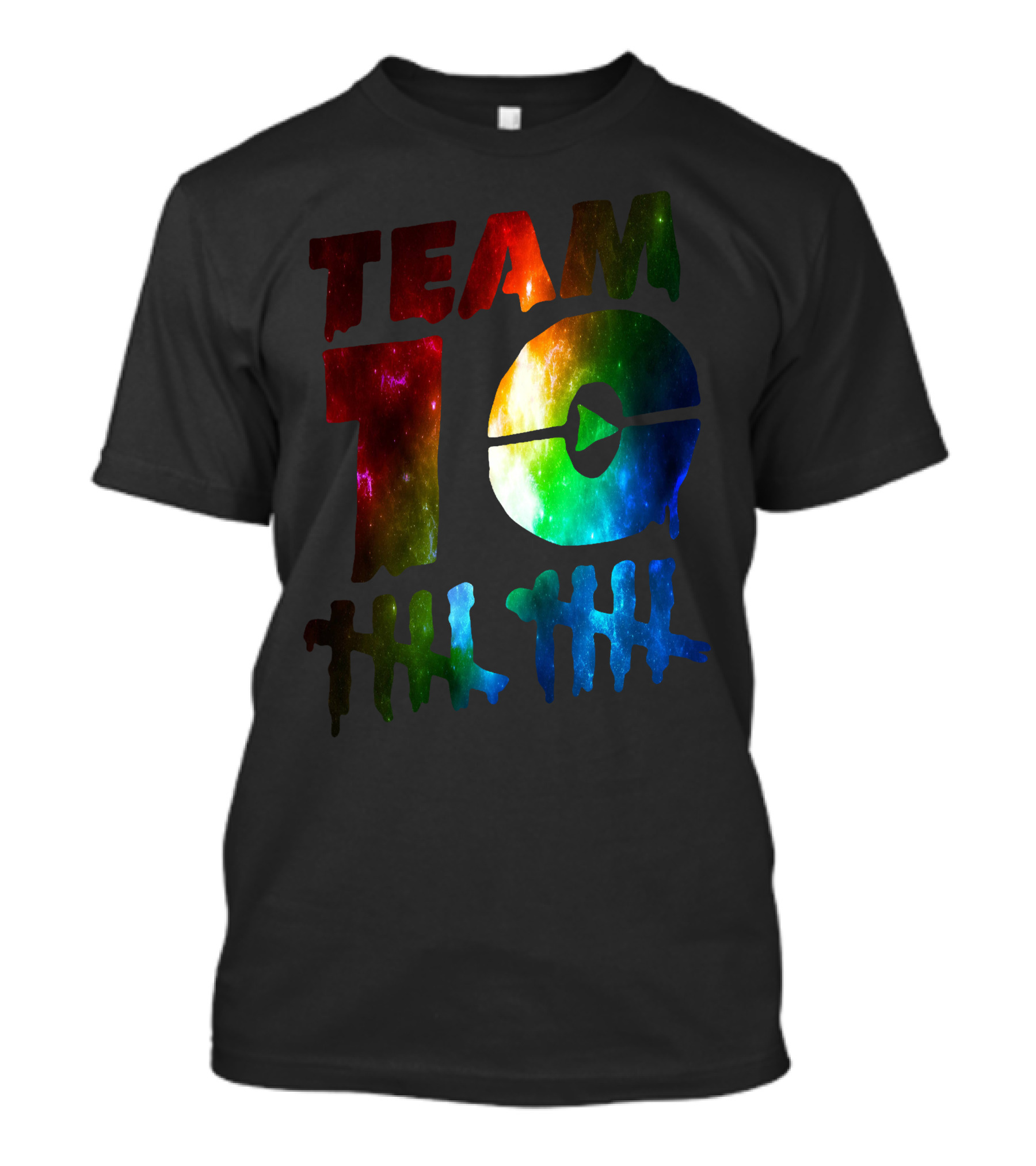 Team 10 Club Galactic Rainbow Countdown T-Shirt