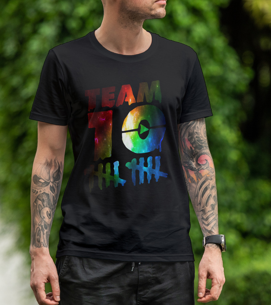 Team 10 Club Galactic Rainbow Countdown T-Shirt