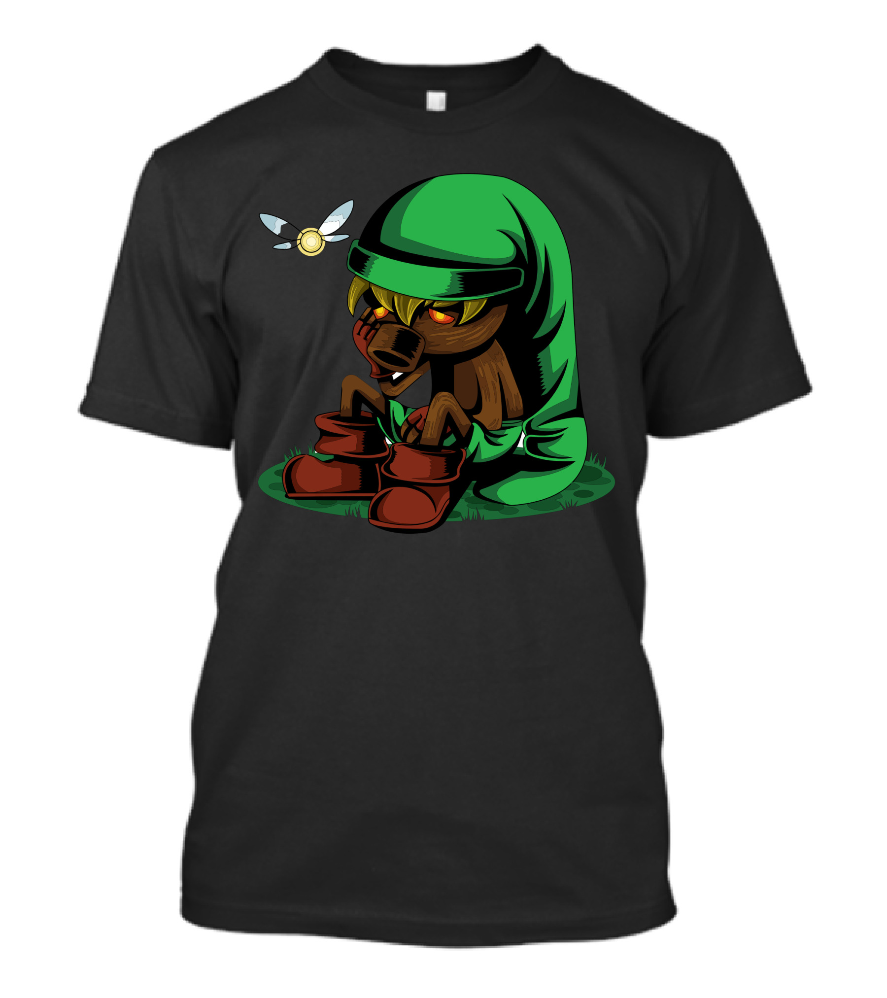 Majora's Mask Deku Link And Navi Curse T-Shirt