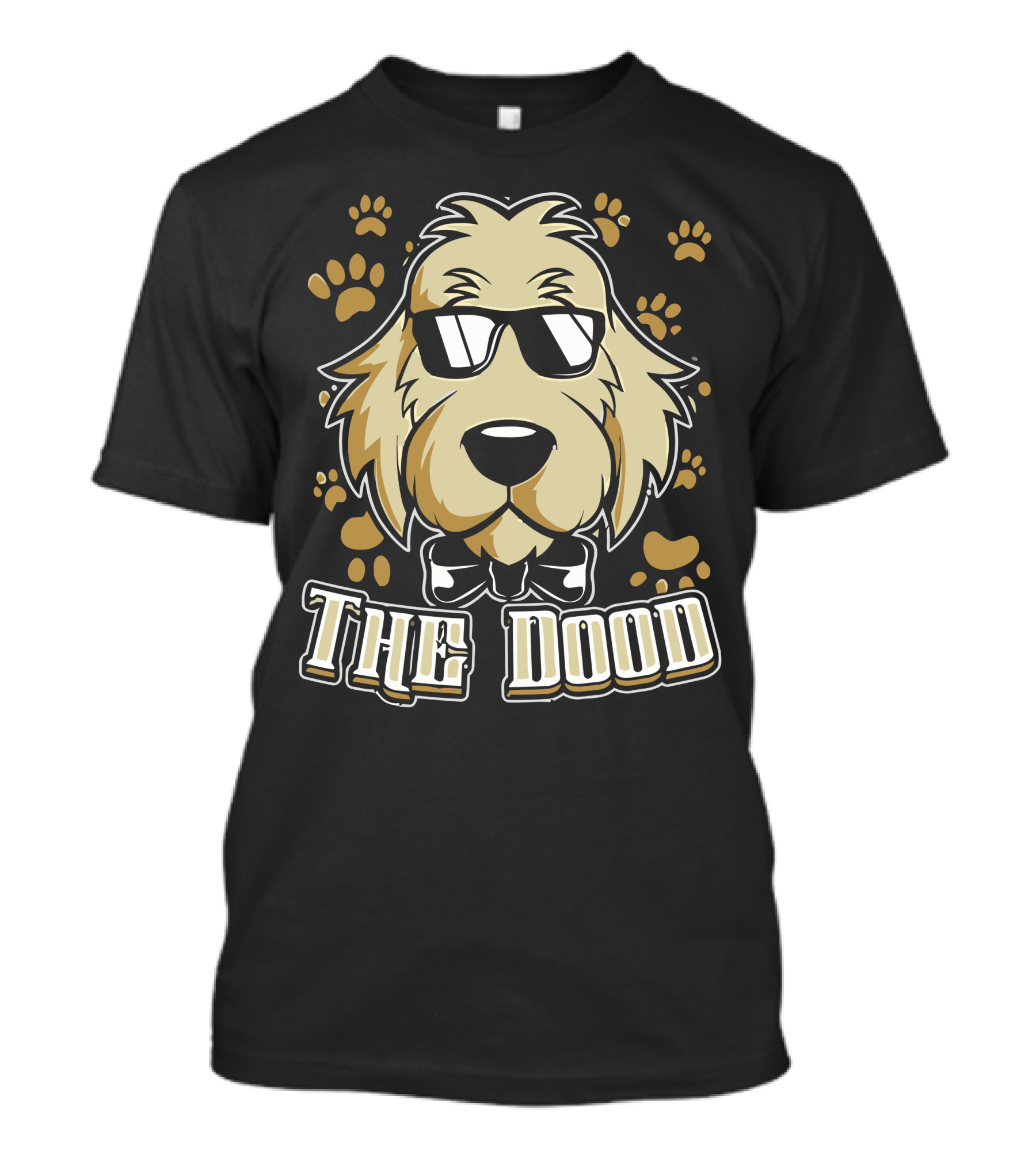 The Dood Cool Sunglasses Dog Paw Prints T-Shirt