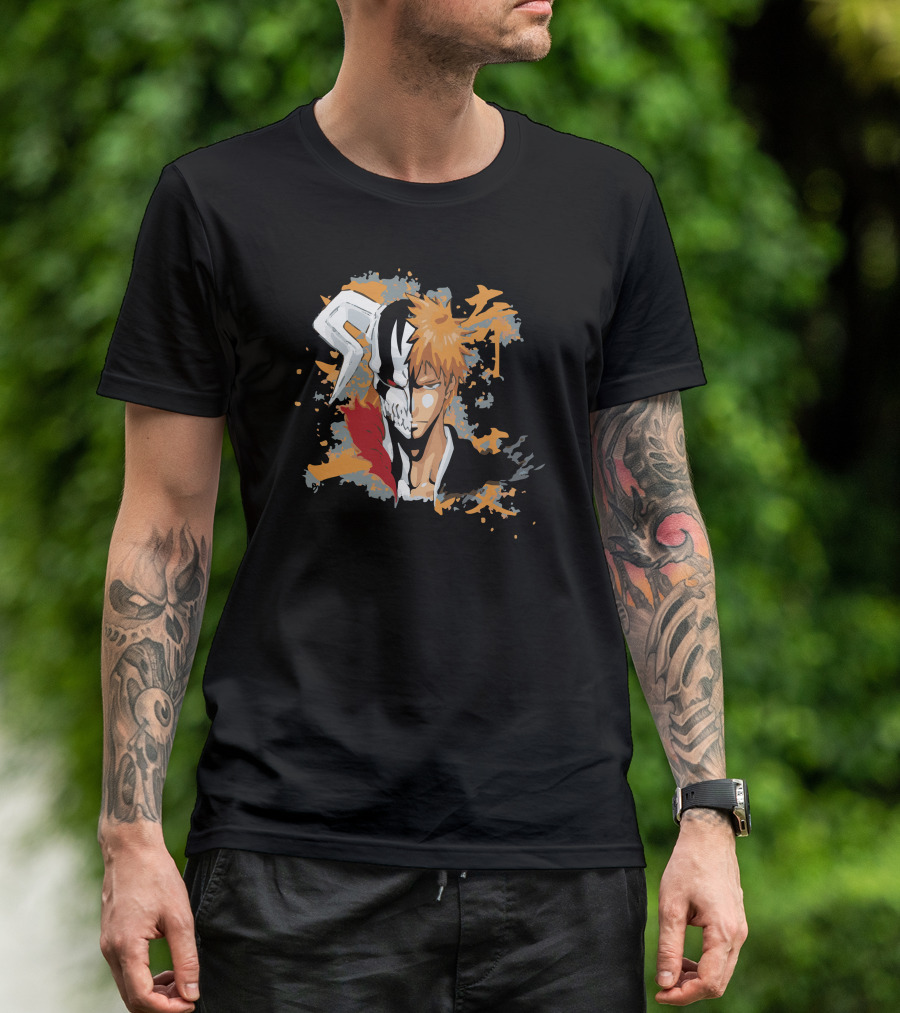 Shinigami And Hollow Duality In Bold Anime T-Shirt