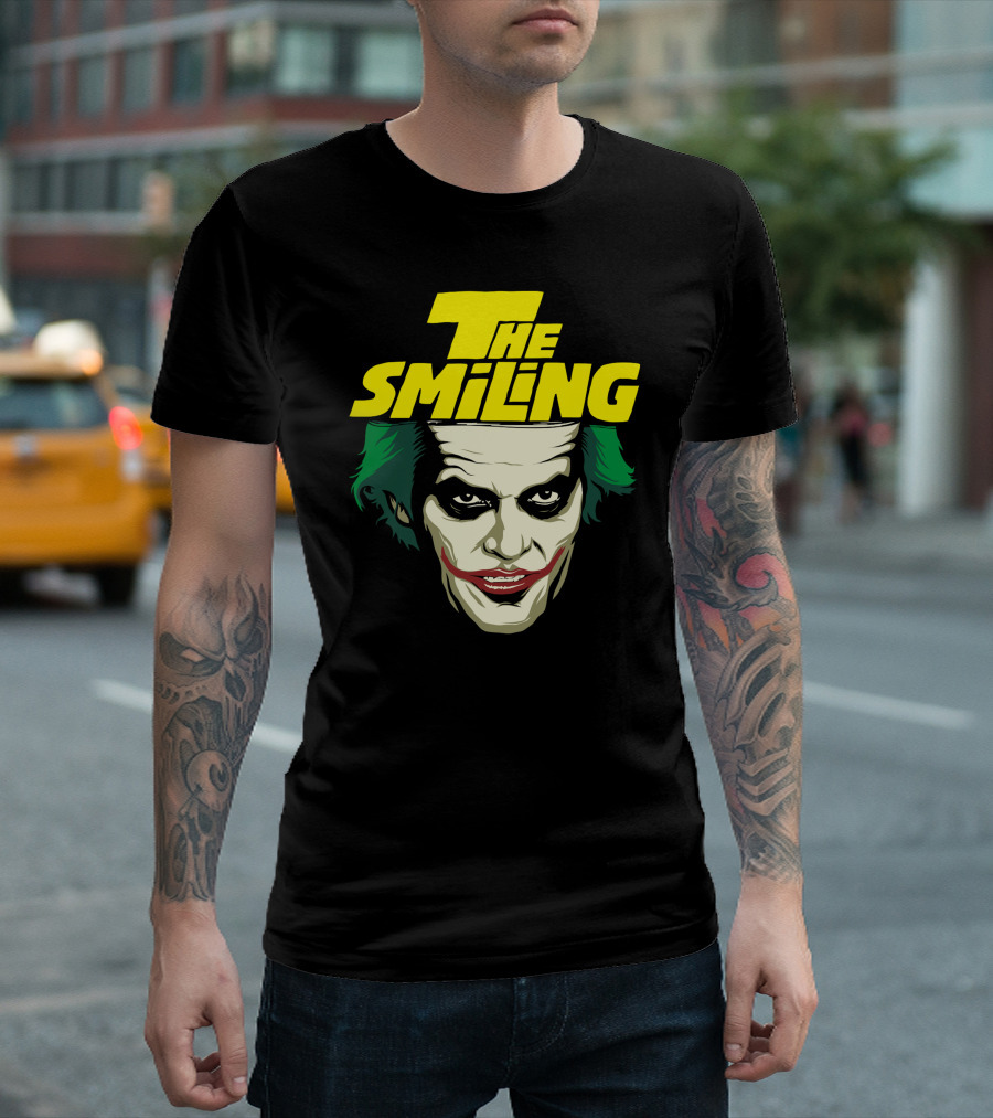 The Smiling Face with Green Hair and Dark Eyes T-Shirt