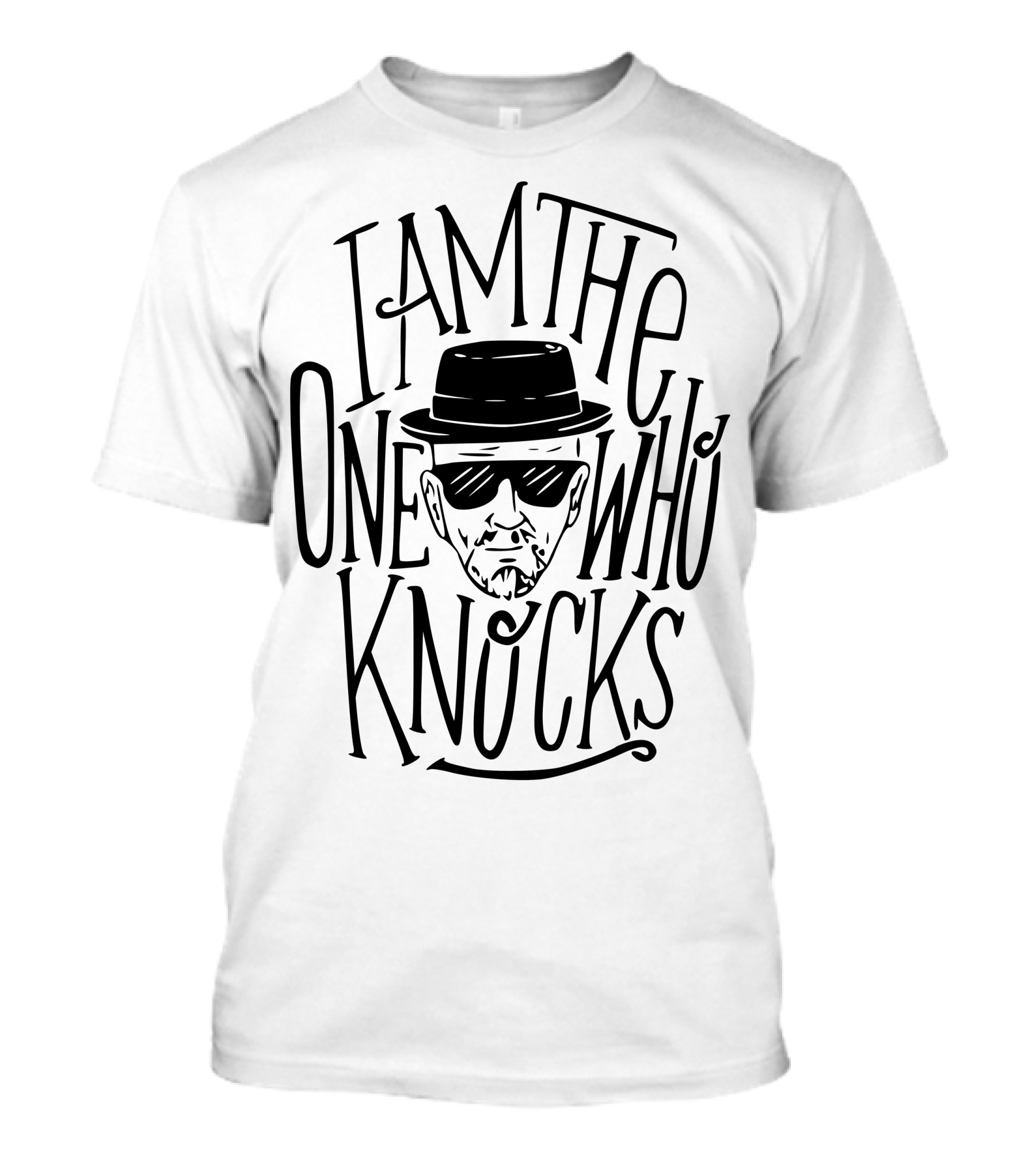 Breaking Bad I Am The One Who Knocks Walter White Hat And Sunglasses T-Shirt