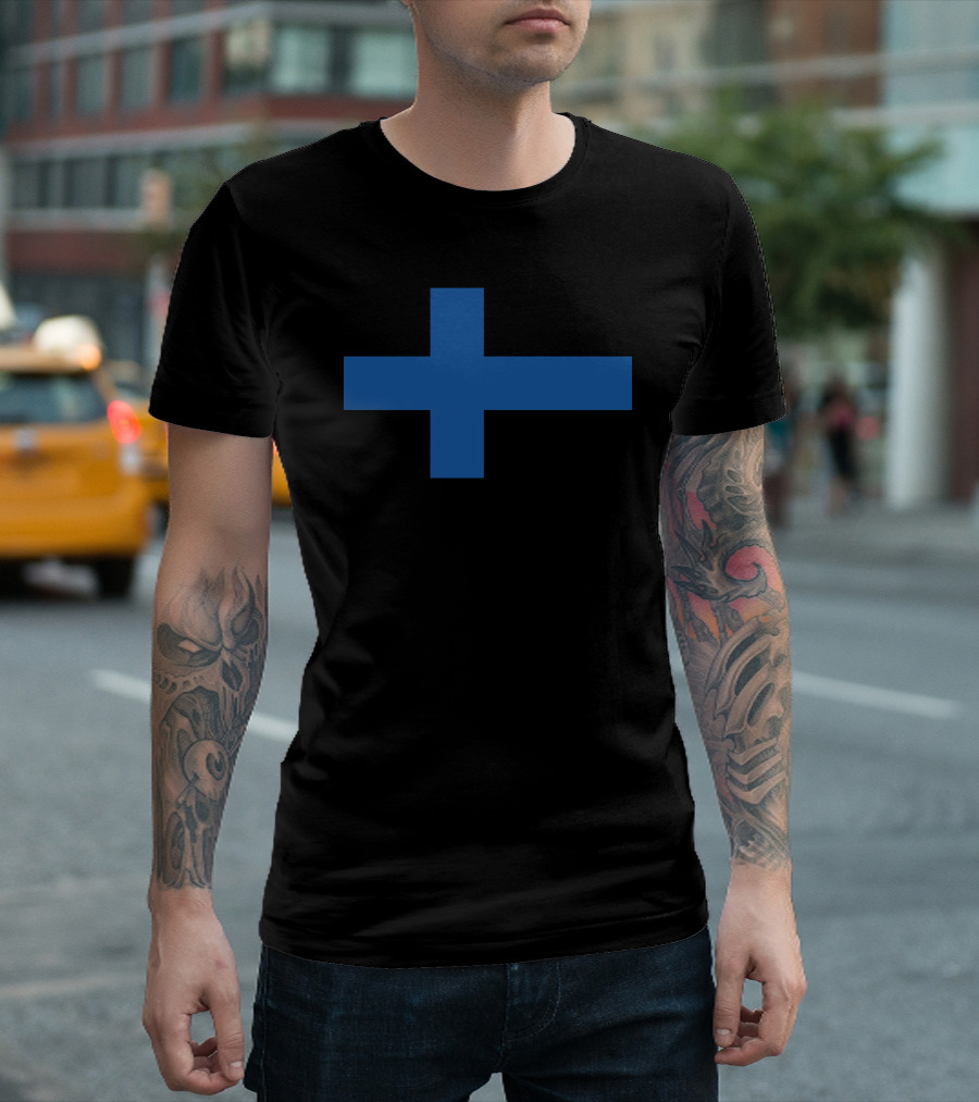 Finland International Baseball Blue Cross T-Shirt