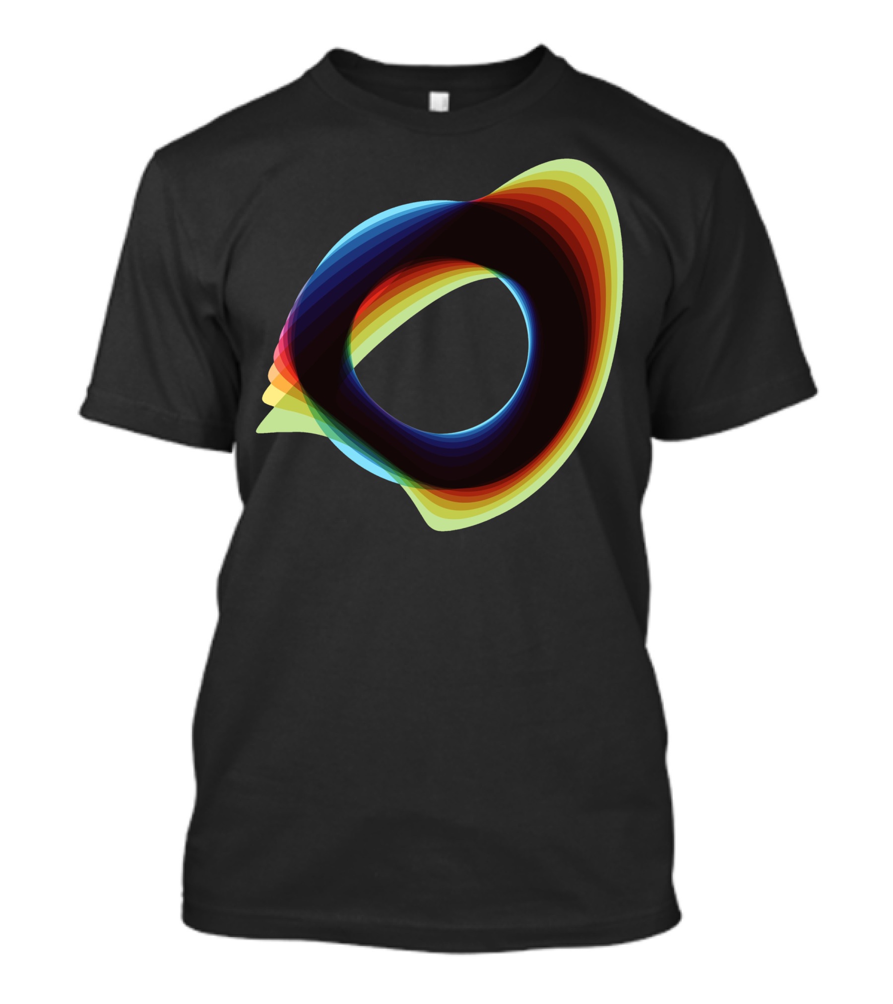 Orbital Wonky Style Gradient Spectrum T-Shirt