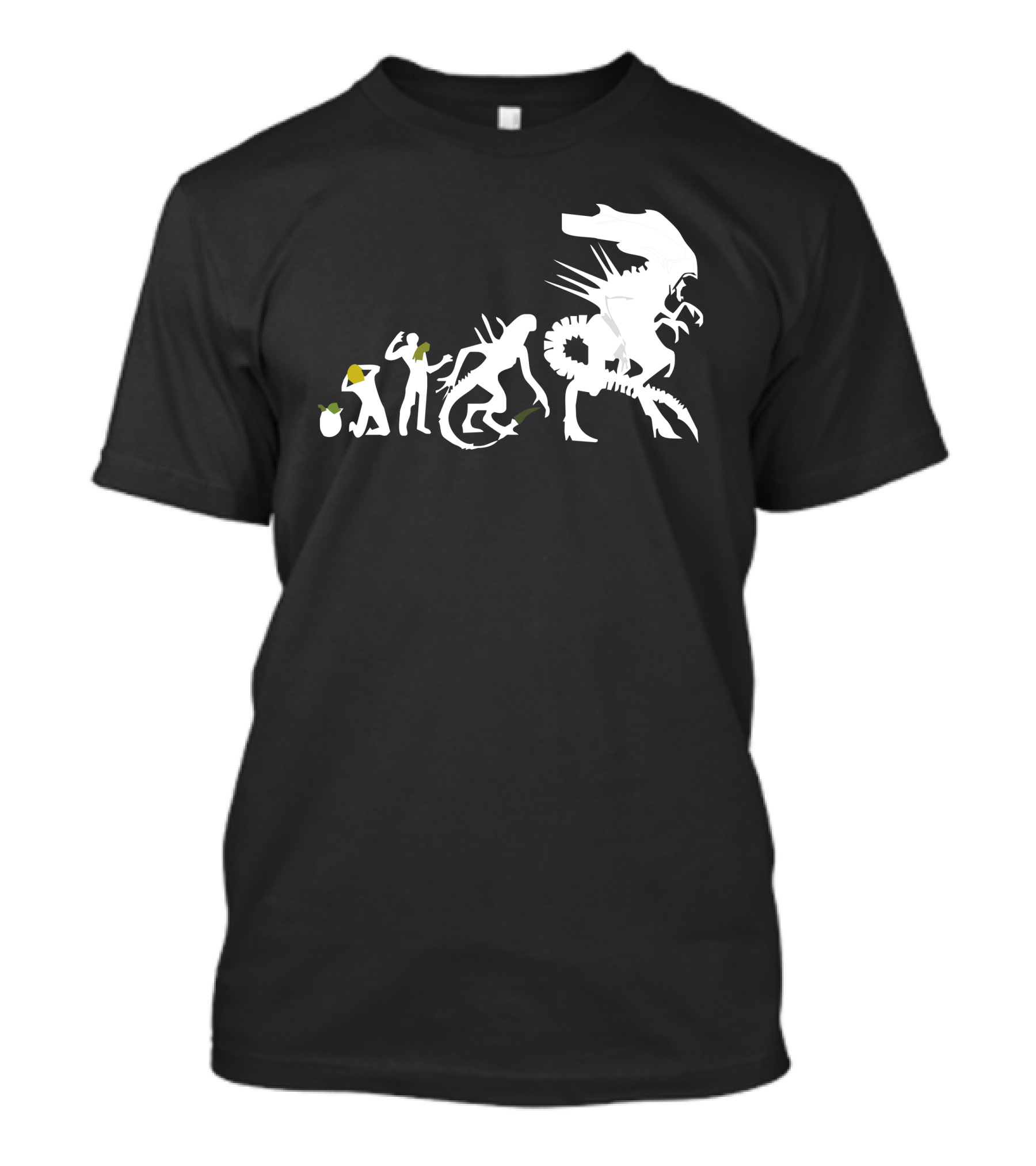Alien Xenomorph Evolution Sequence Progression T-Shirt