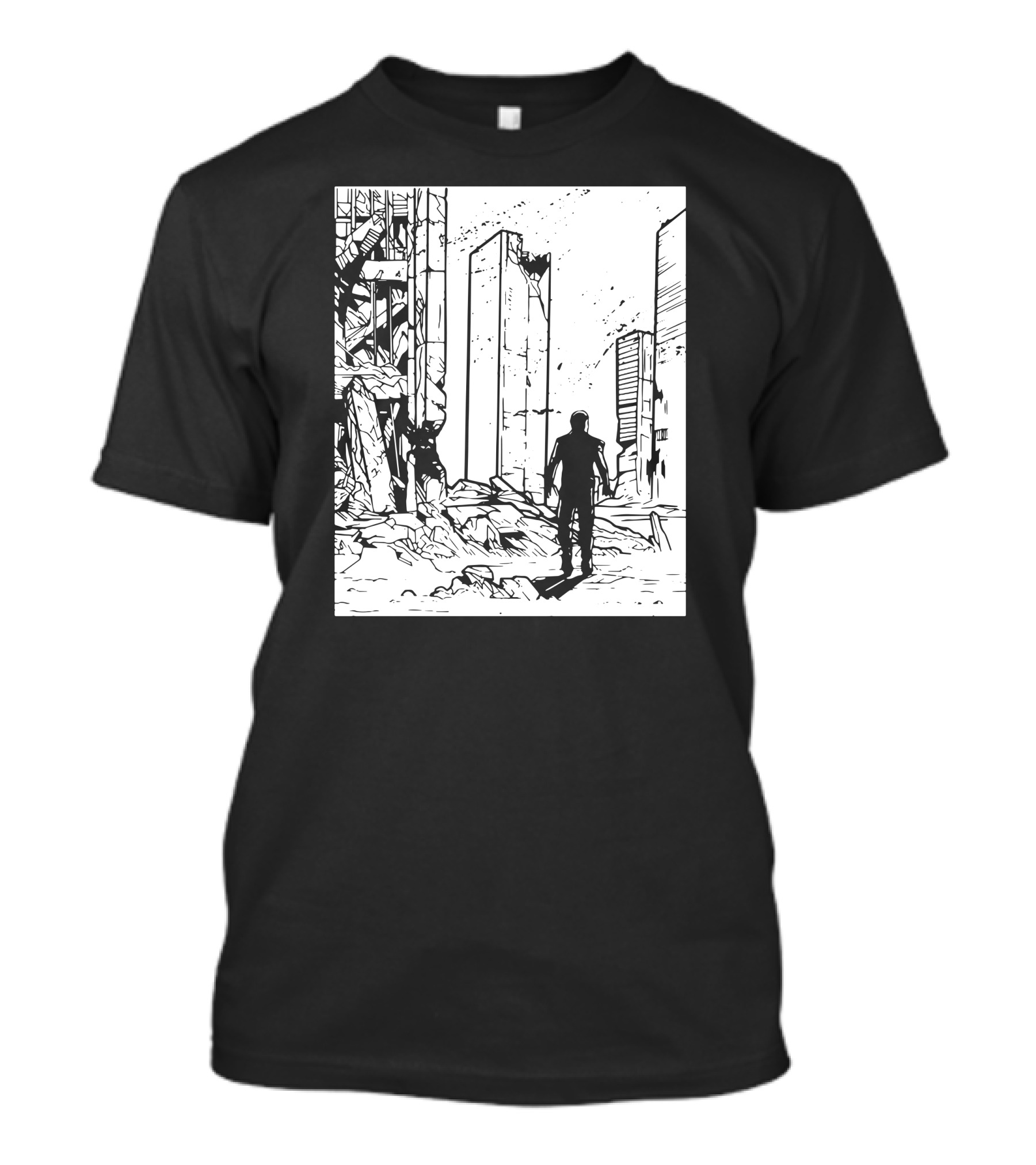 ApocalypsePresent Post-Apocalyptic Cityscape Birthday T-Shirt