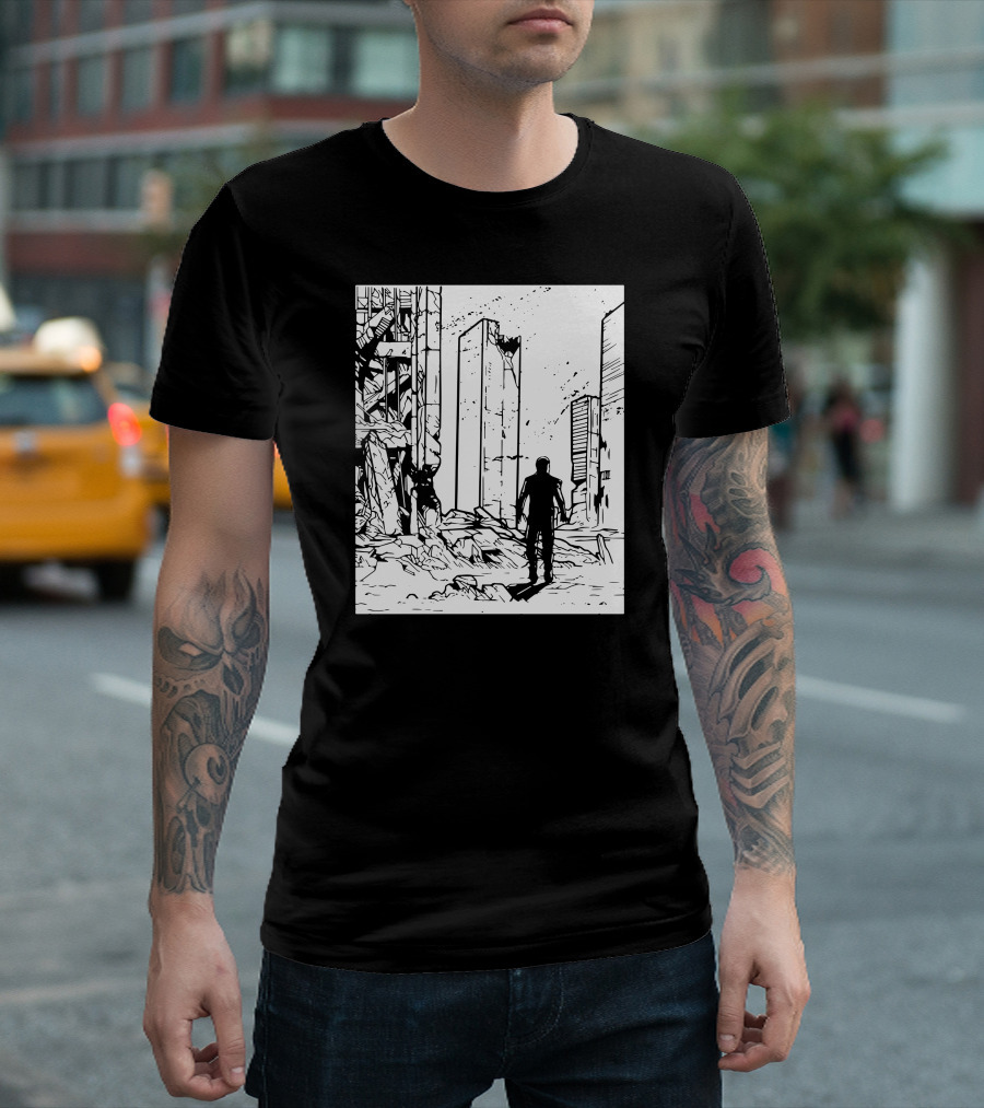 ApocalypsePresent Post-Apocalyptic Cityscape Birthday T-Shirt