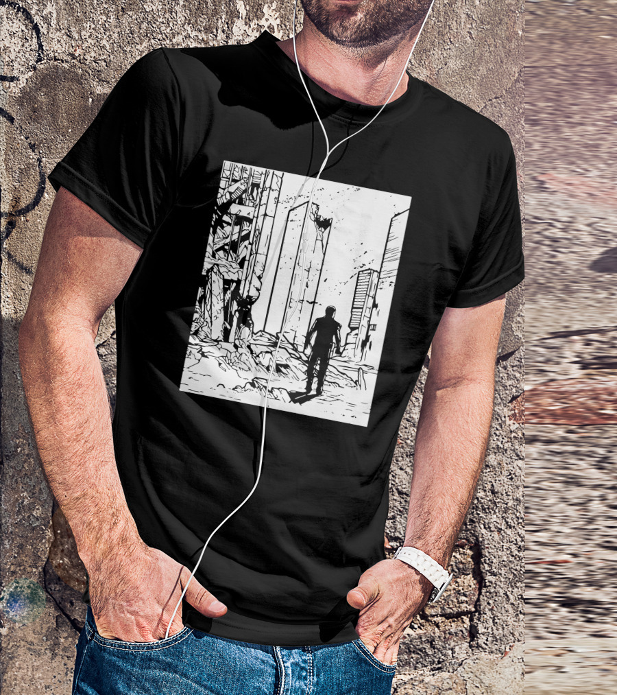 ApocalypsePresent Post-Apocalyptic Cityscape Birthday T-Shirt