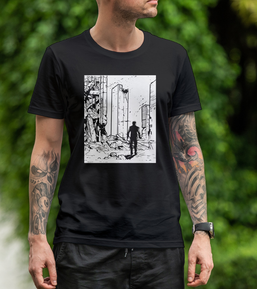 ApocalypsePresent Post-Apocalyptic Cityscape Birthday T-Shirt