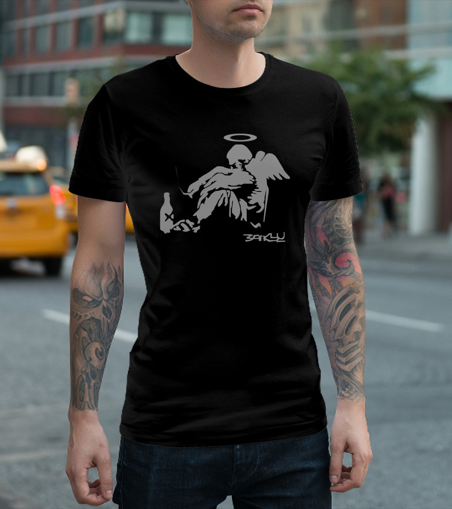 Banksy Fallen Angel Barclu T-Shirt