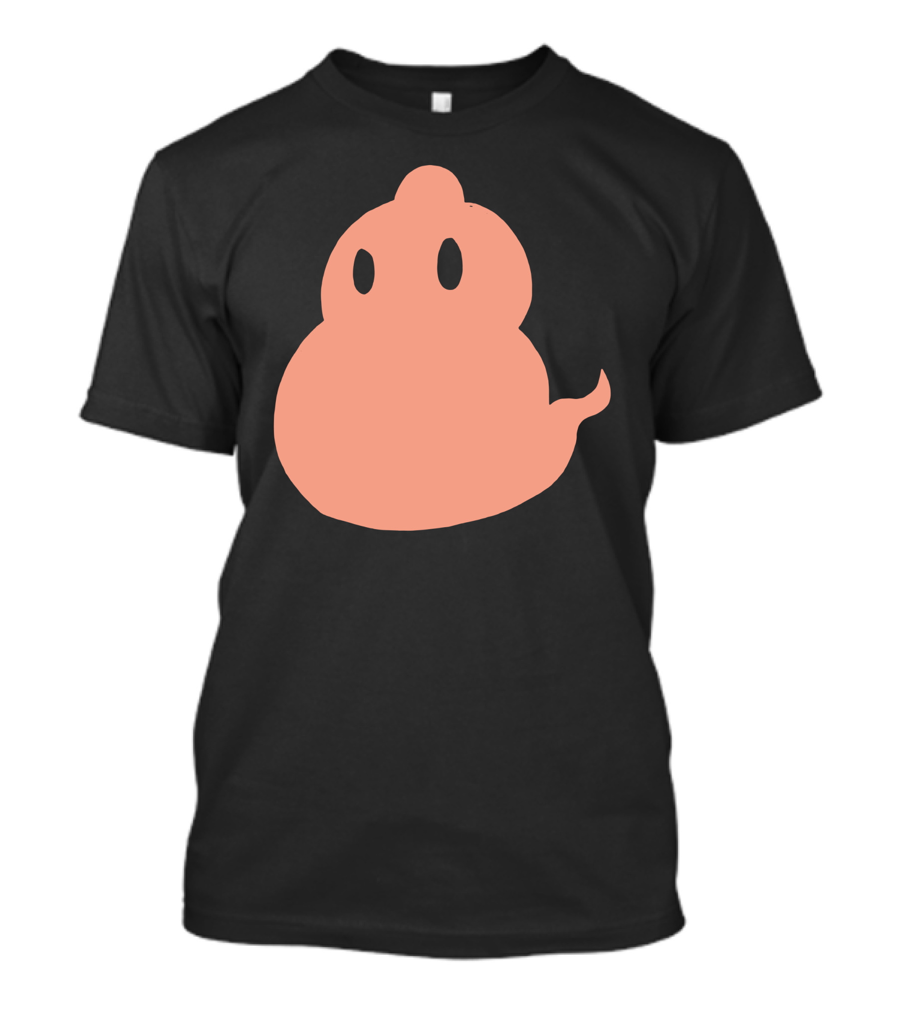 Chubby Ghost Halloween Peach Cartoon Blob T-Shirt