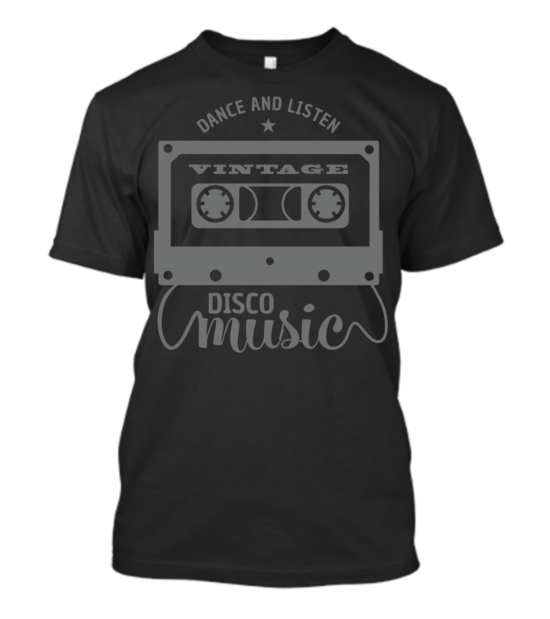 DANCE AND LISTEN VINTAGE DISCO MUSIC T-Shirt