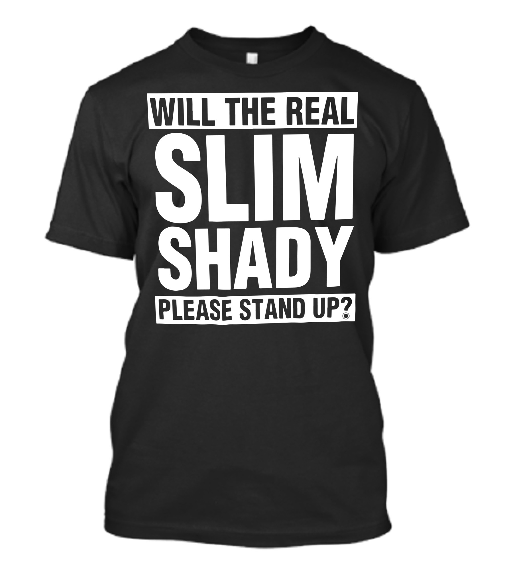 Will The Real Slim Shady Please Stand Up Eminem Iconic Lyrics T-Shirt