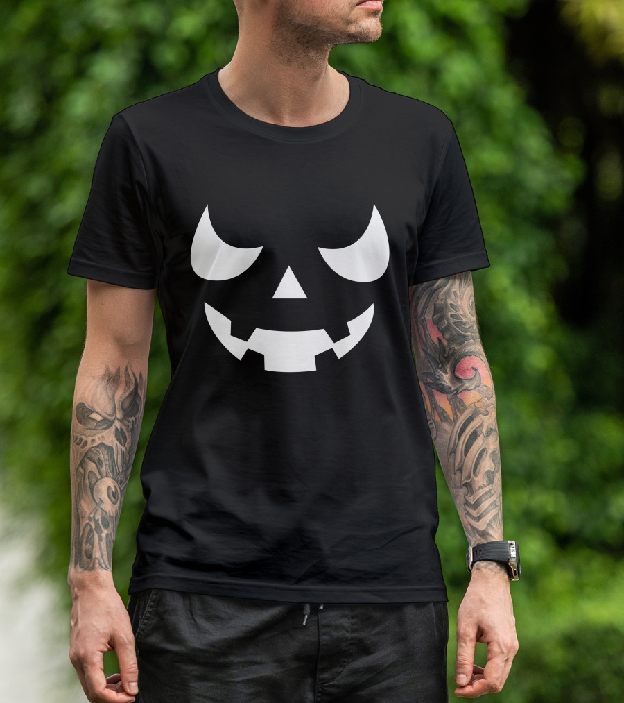 Jack-O'-Lantern Face Halloween Pumpkin T-Shirt