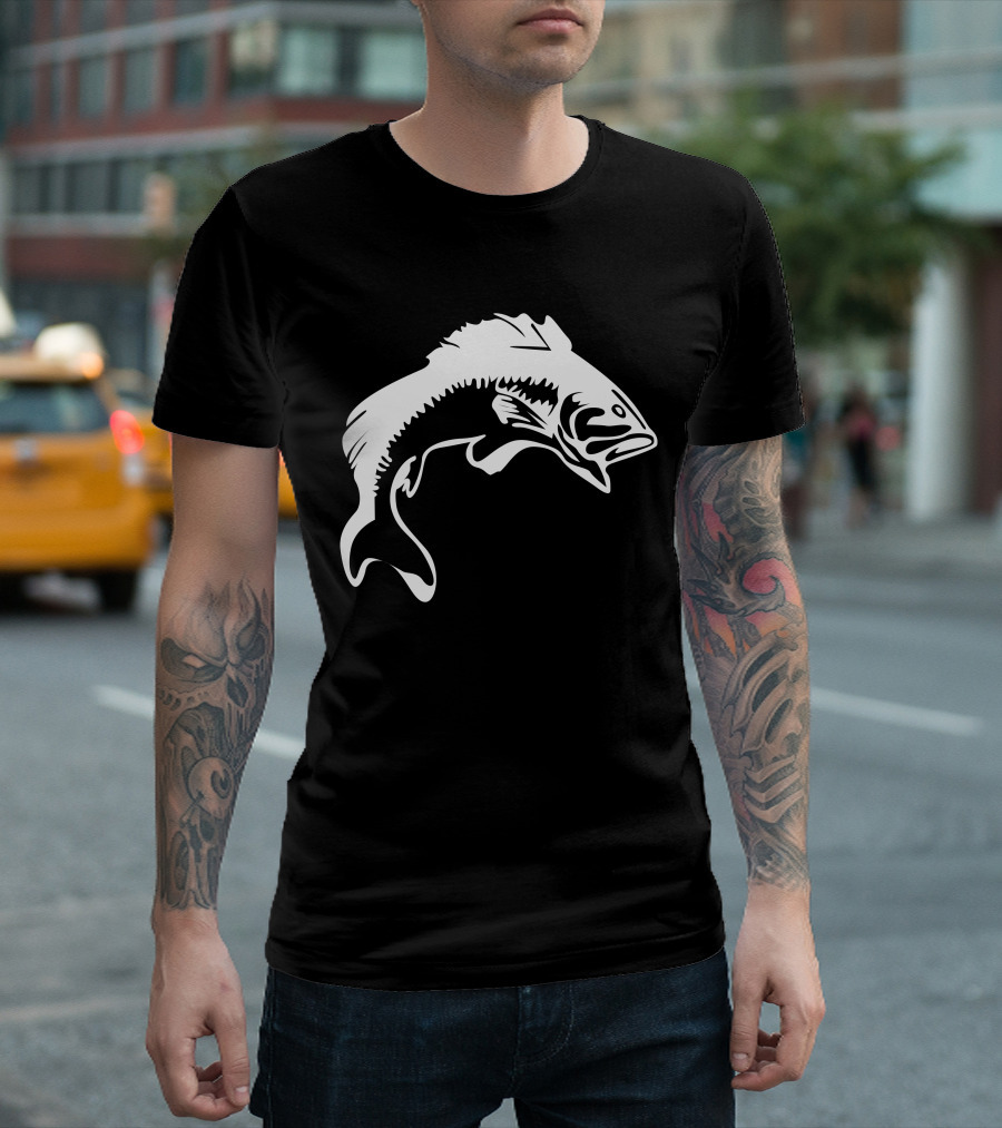 Largemouth Bass Fish Jumping Iconic T-Shirt