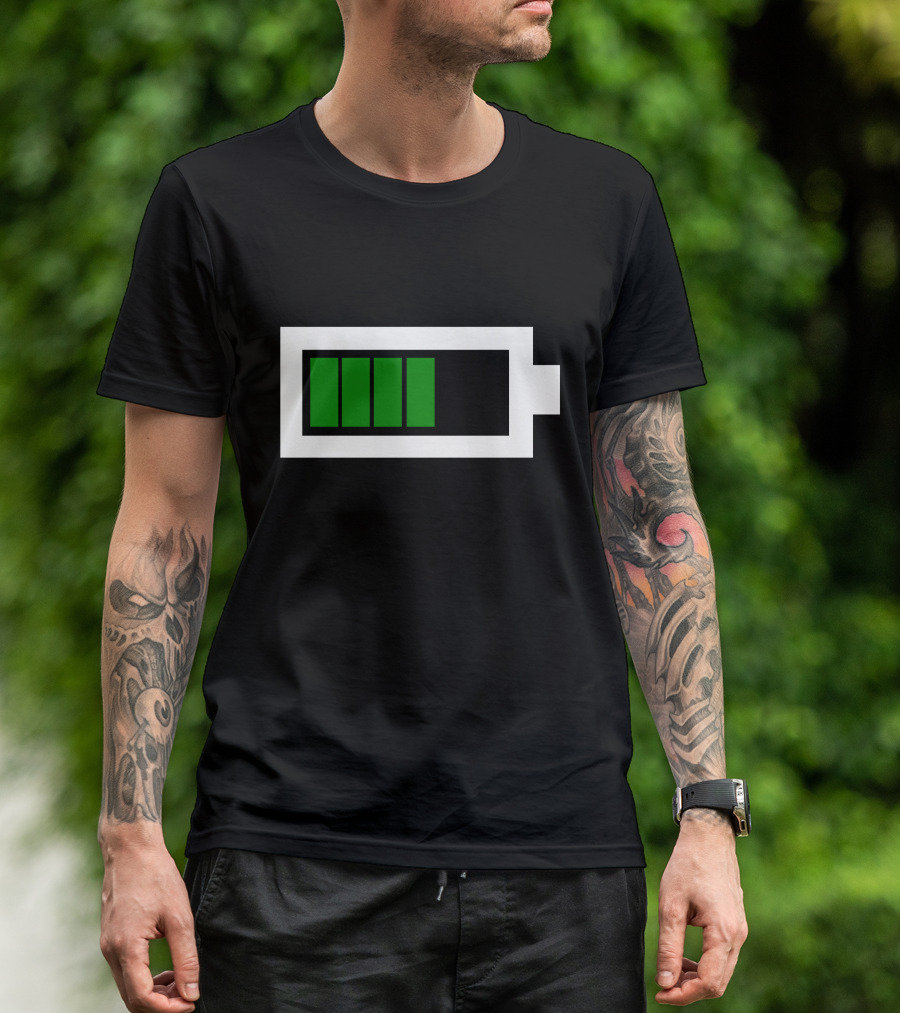 Full Battery Green Charged T-Shirt