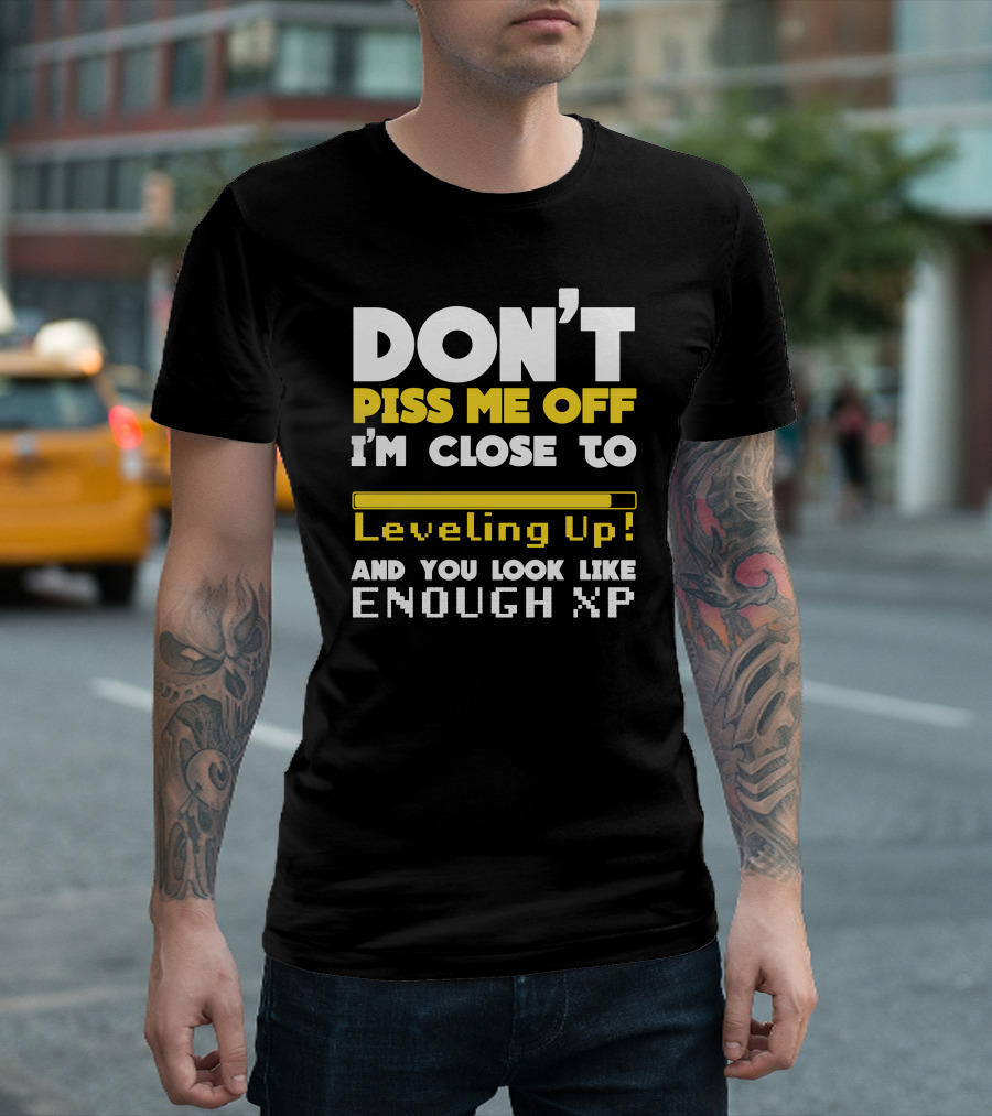 Don't Piss Me Off I'm Close to Leveling Up And You Look Like Enough XP T-Shirt