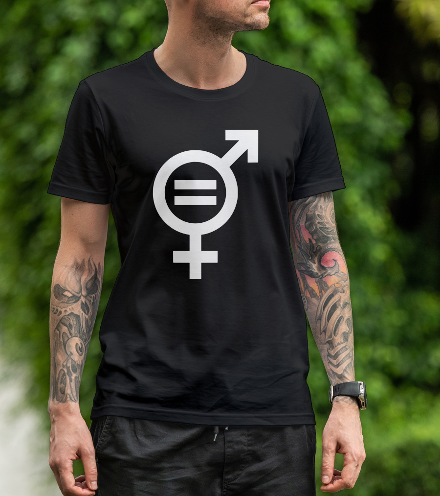 Gender Equality Symbol With Male And Female Icons And Equal Sign T-Shirt