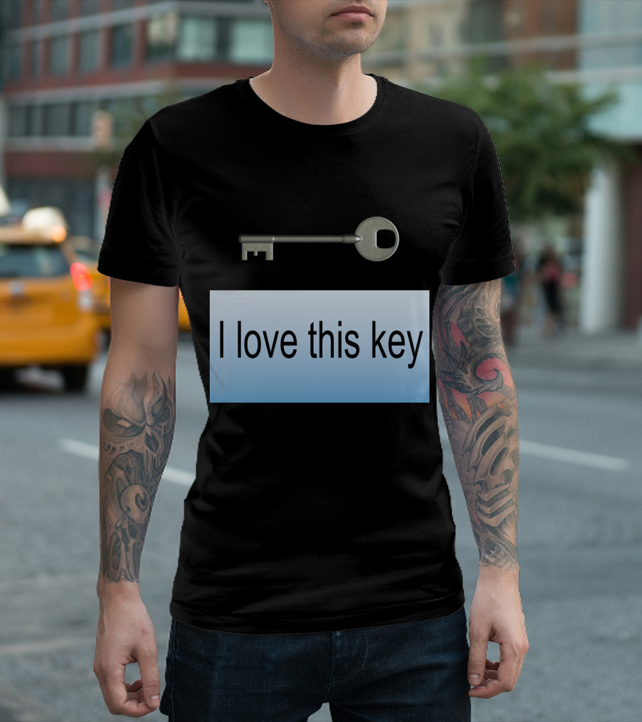I Love This Key Classic Silver T-Shirt