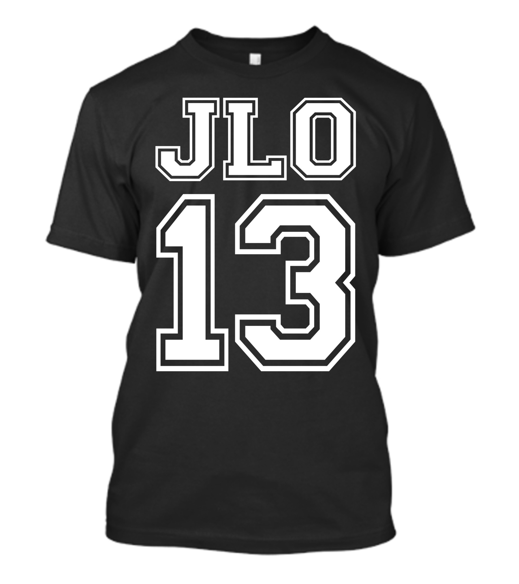 JLO 13 White Sports Number Style Retro T-Shirt