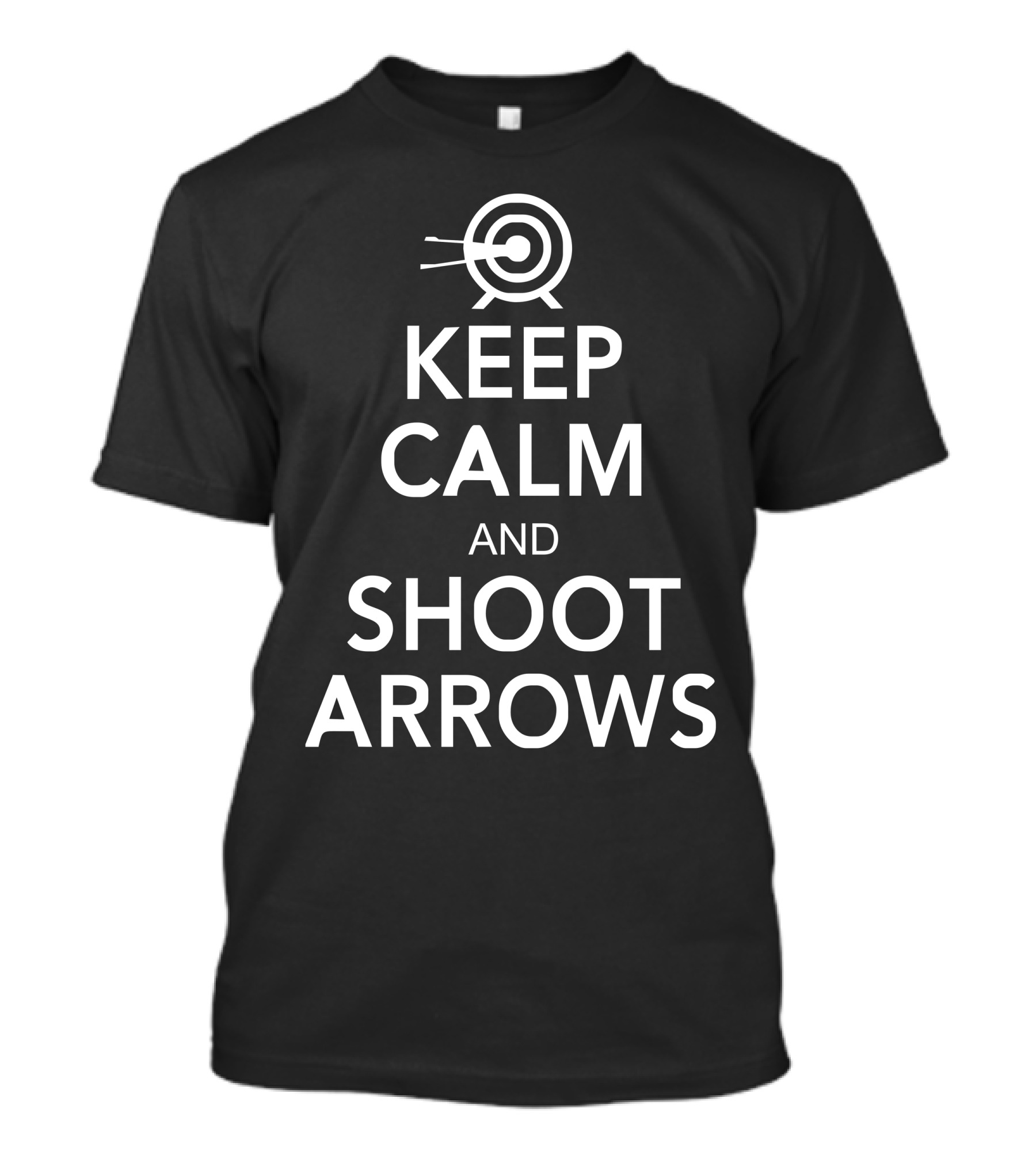 Keep Calm And Shoot Arrows Target T-Shirt