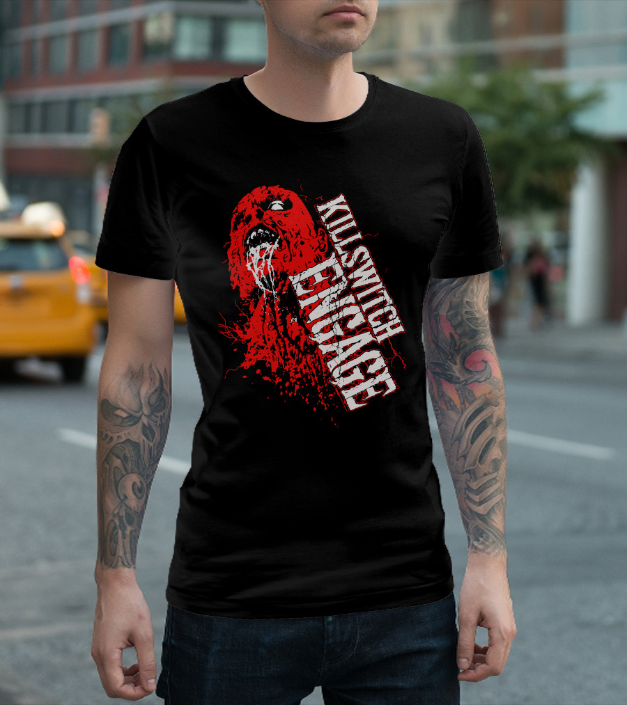 Killswitch Engage Red Splatter Horror T-Shirt