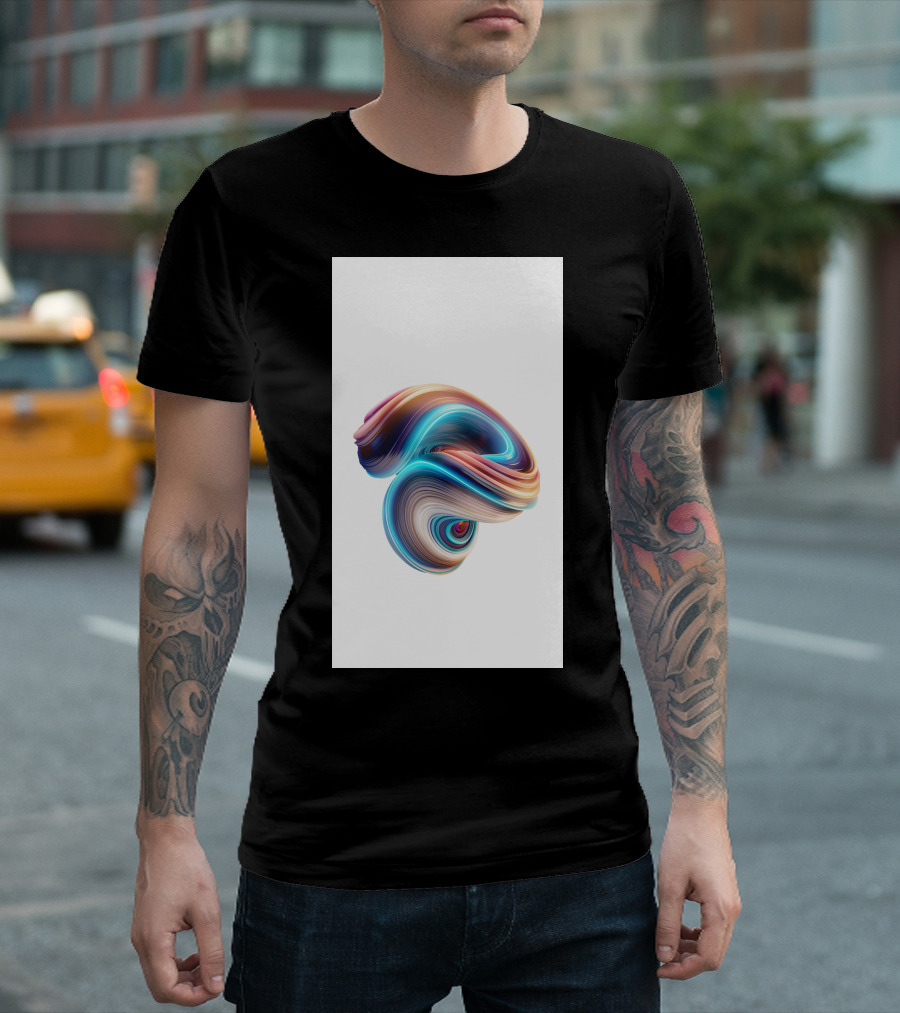 Mi 5X Colorful Swirl Wallpaper T-Shirt