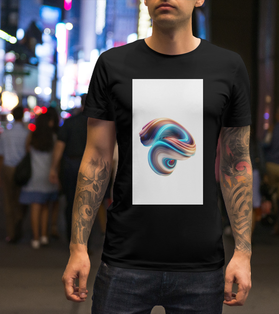 Mi 5X Colorful Swirl Wallpaper T-Shirt