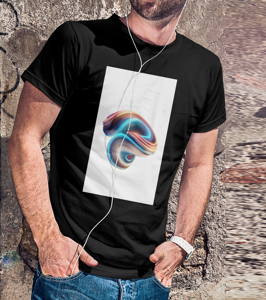 Mi 5X Colorful Swirl Wallpaper T-Shirt