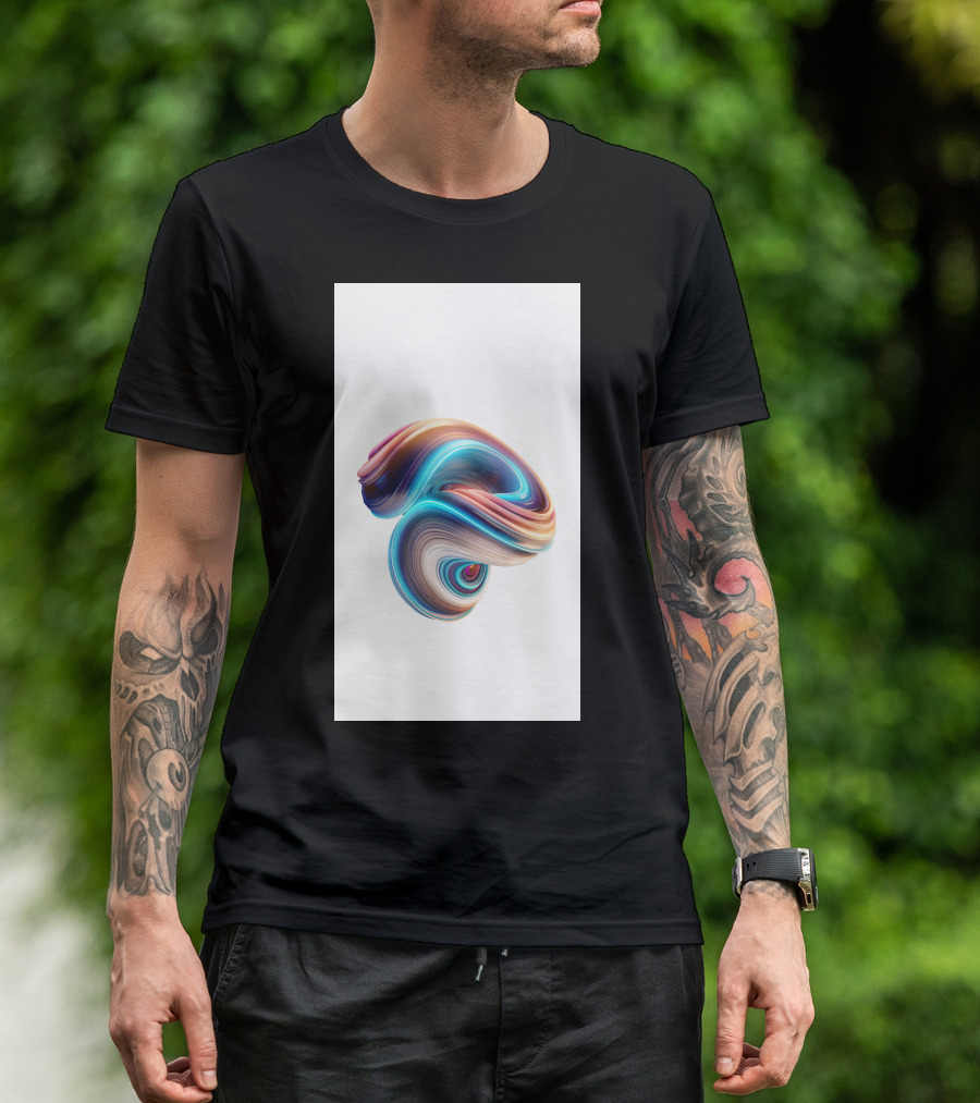 Mi 5X Colorful Swirl Wallpaper T-Shirt
