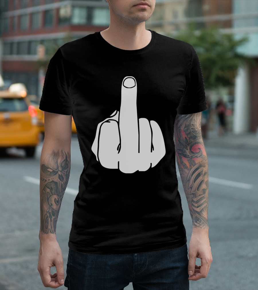 Middle Finger Icon Gesture T-Shirt