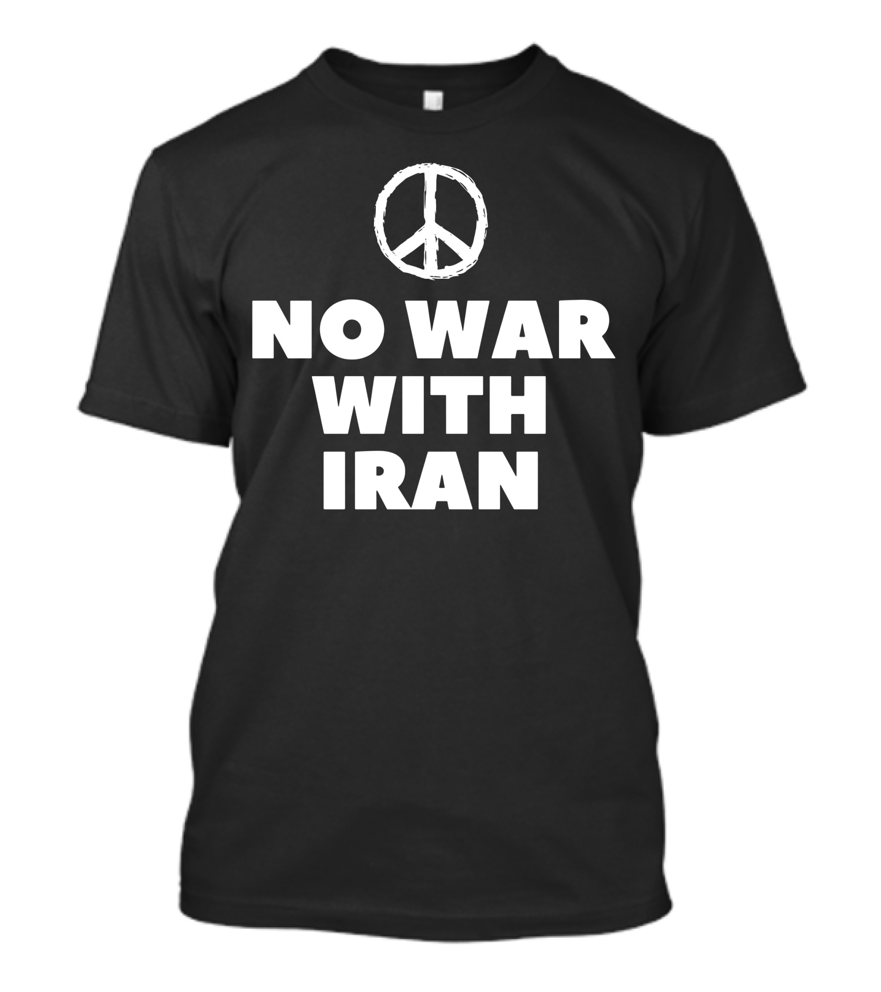 Peace Symbol No War With Iran T-Shirt