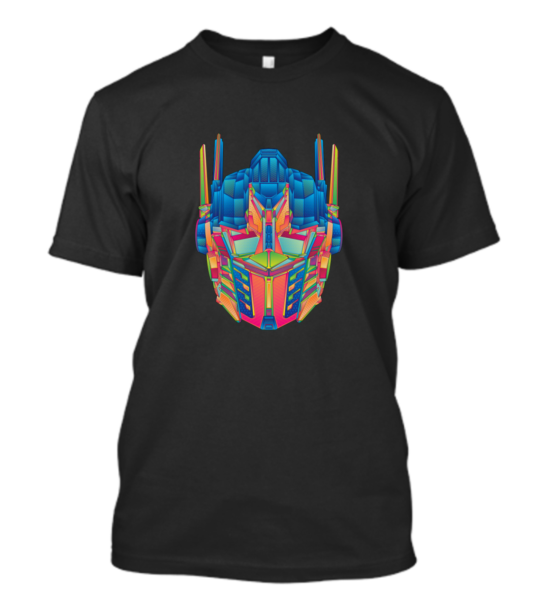 Optimus Prime Vibrant Pop Art Style Head T-Shirt