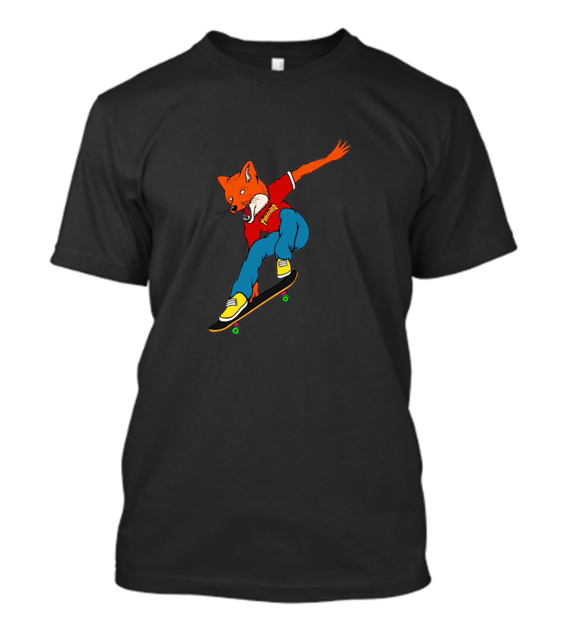 Skateboarding Fox Red Shirt Freestyle T-Shirt