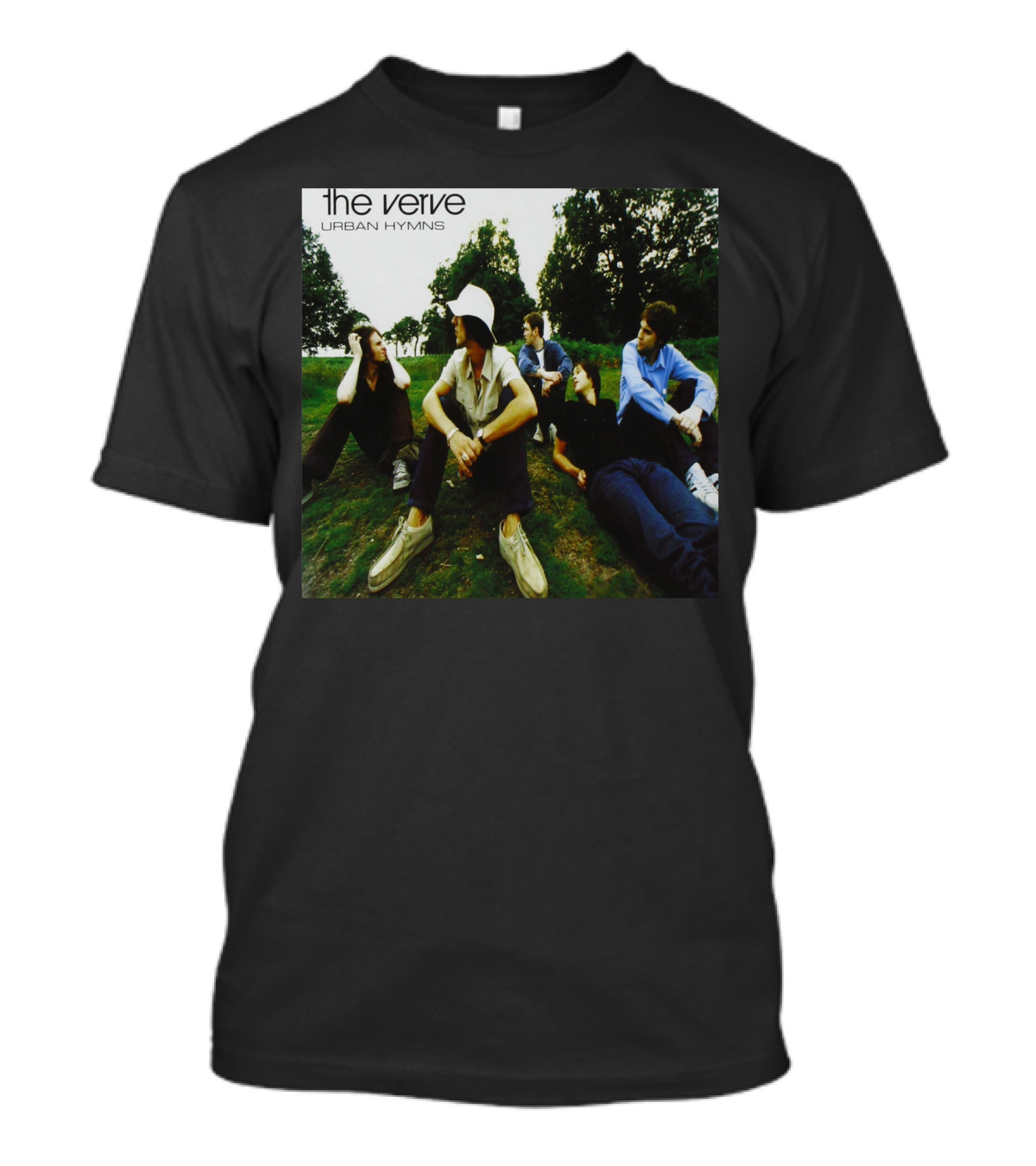 The Verve Urban Hymns Album Cover Group Outdoor Scene T-Shirt