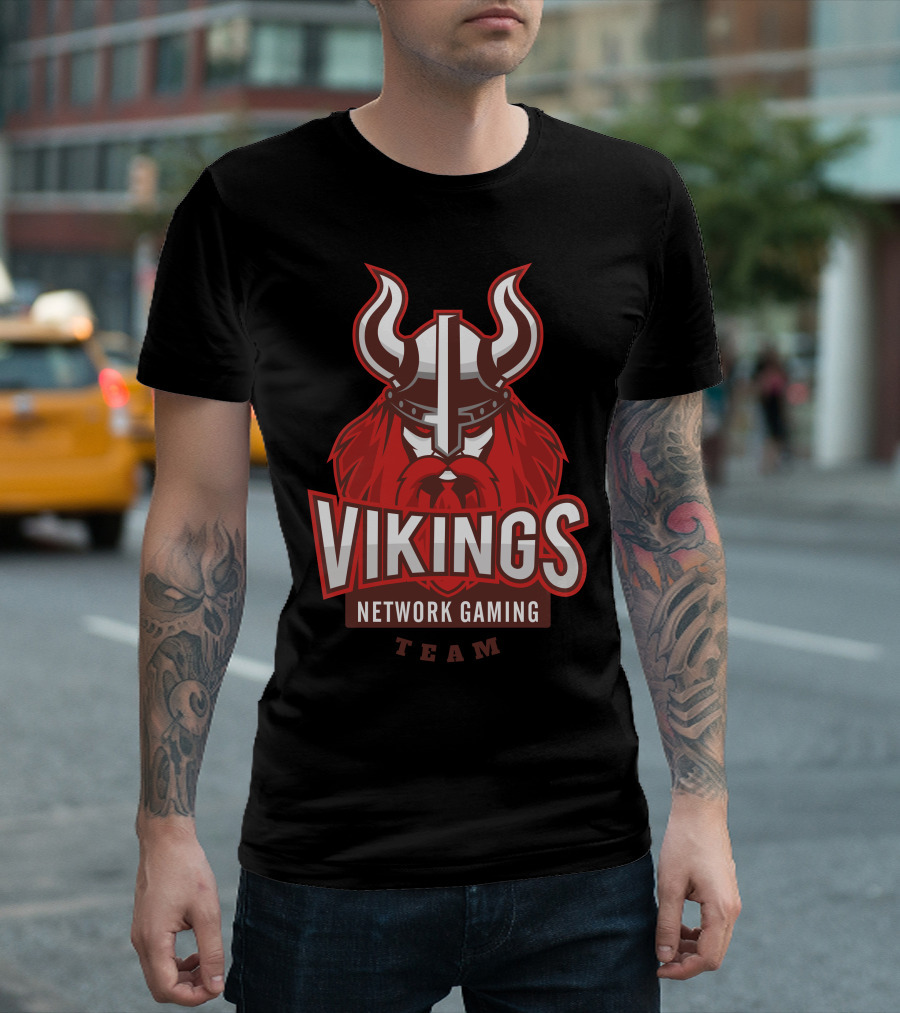Vikings Network Gaming Team Viking Game T-Shirt
