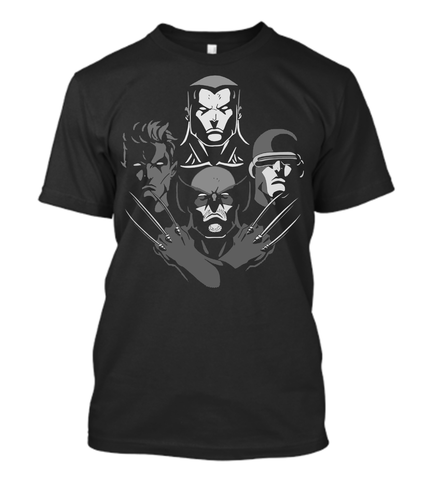Dark Mutant Rhapsody Superhero Quartet T-Shirt